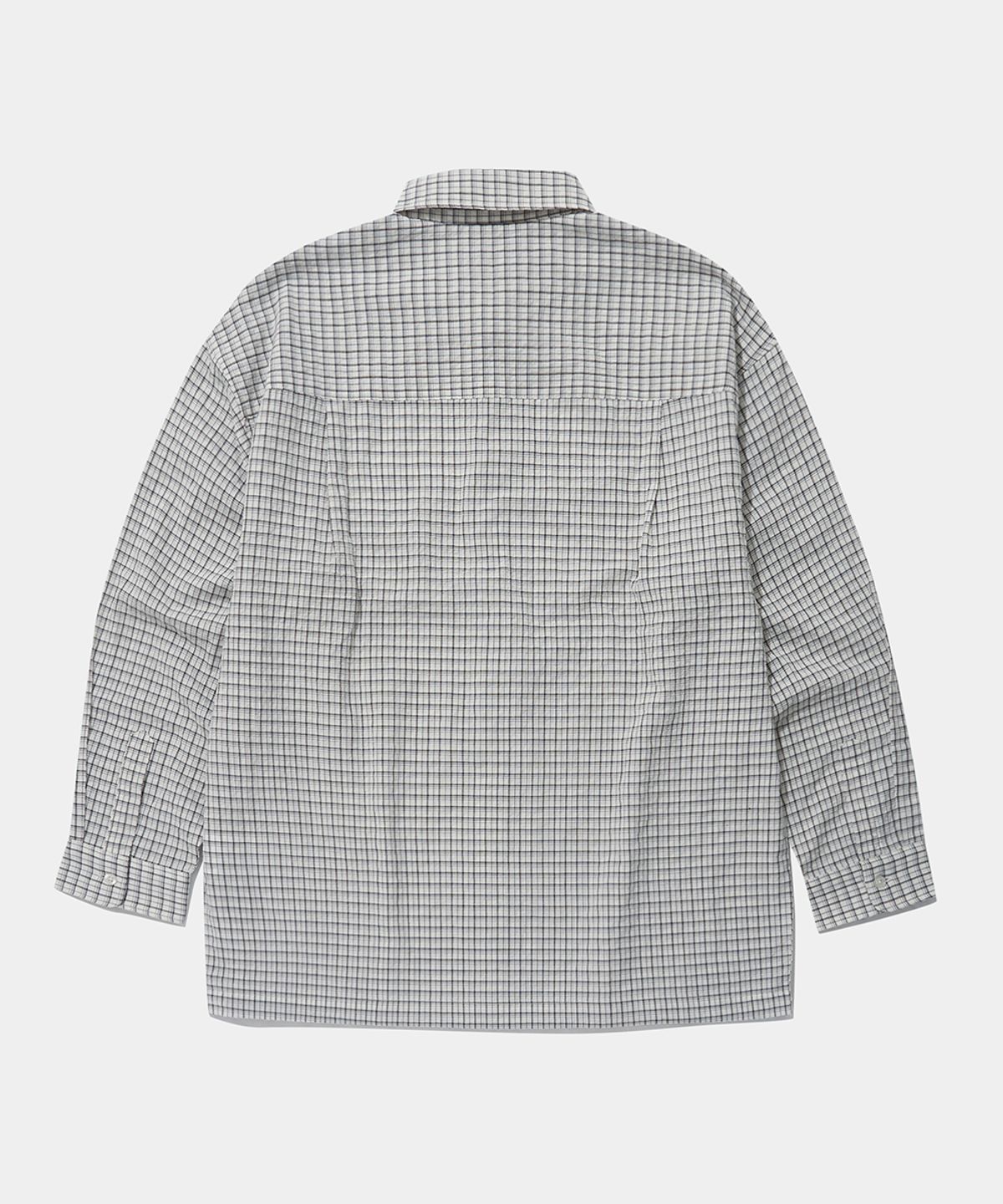 컬럼비아 유니버시티(COLUMBIA UNIVERSITY) MICRO-CHECK UTILITY SHIRTS_WHITE