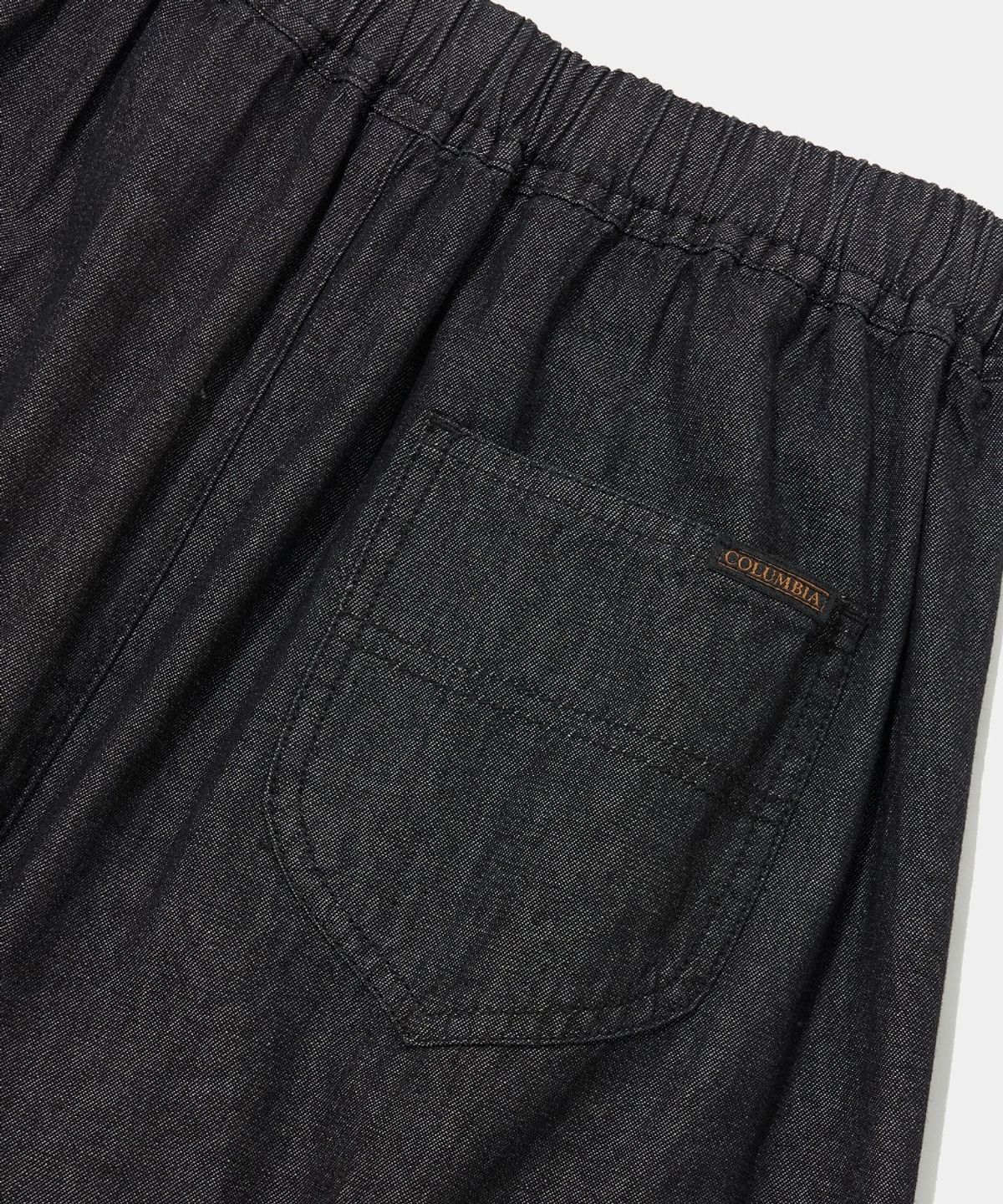 컬럼비아 유니버시티(COLUMBIA UNIVERSITY) ALL-ROUND TWOTUCK DENIM LONG SKIRT_BLACK JEAN