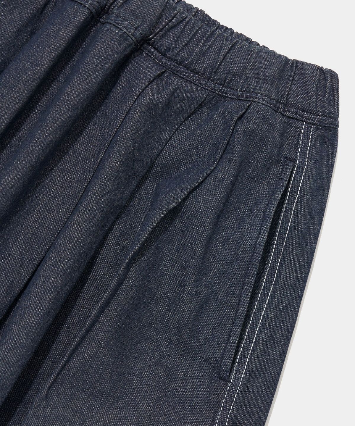 컬럼비아 유니버시티(COLUMBIA UNIVERSITY) ALL-ROUND TWOTUCK DENIM LONG SKIRT_INDIGO JEAN