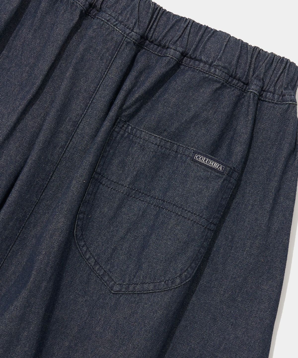 컬럼비아 유니버시티(COLUMBIA UNIVERSITY) ALL-ROUND TWOTUCK DENIM LONG SKIRT_INDIGO JEAN