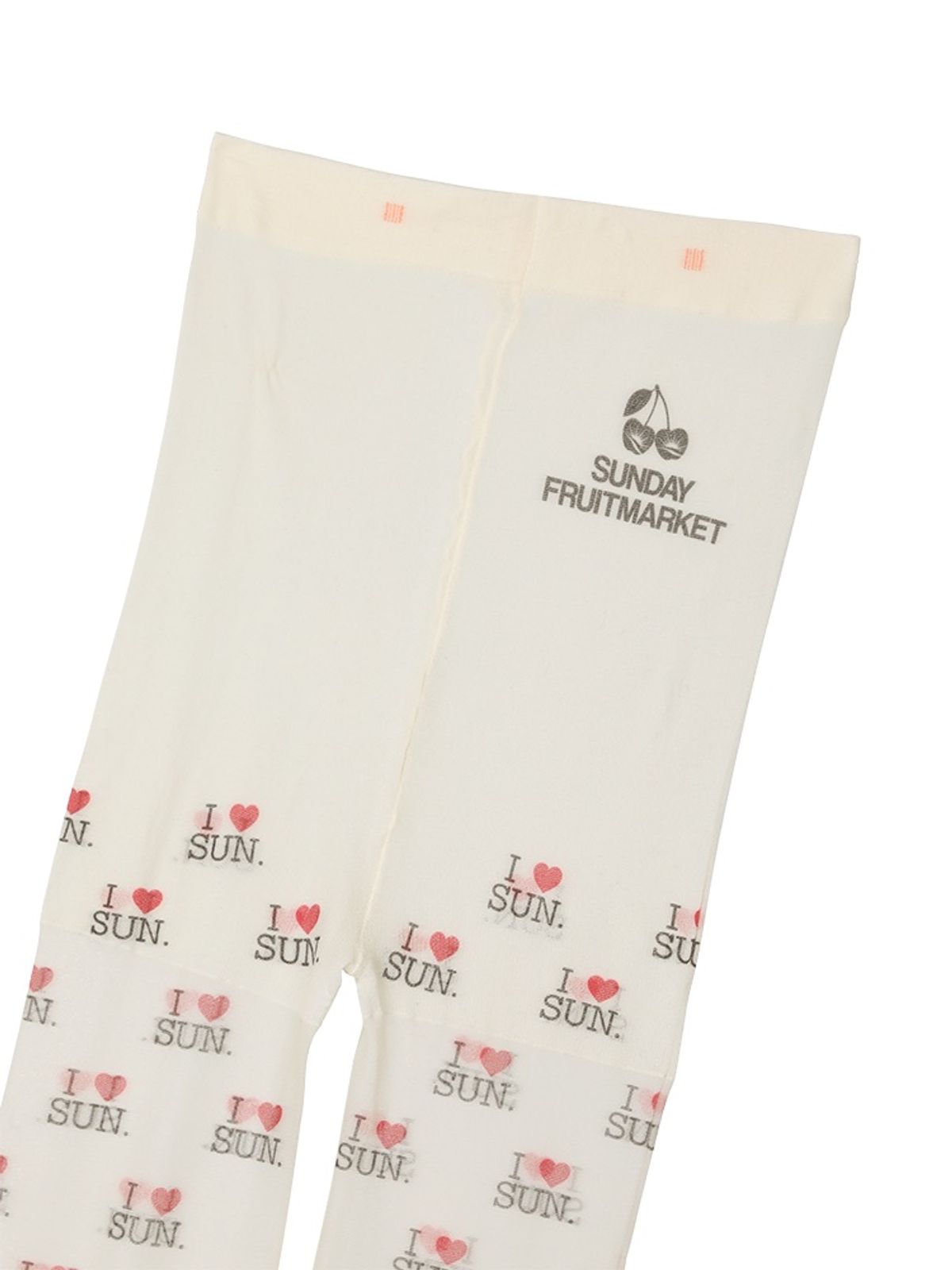 선데이후르츠마켓(SUNDAY FRUIT MARKET) I LOVE SUN STOCKINGS BEIGE