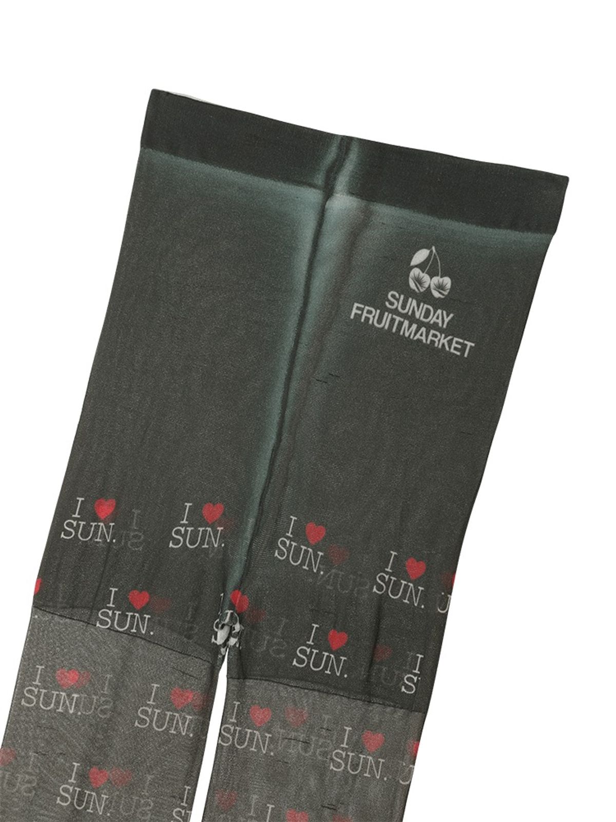 선데이후르츠마켓(SUNDAY FRUIT MARKET) I LOVE SUN STOCKINGS BLACK