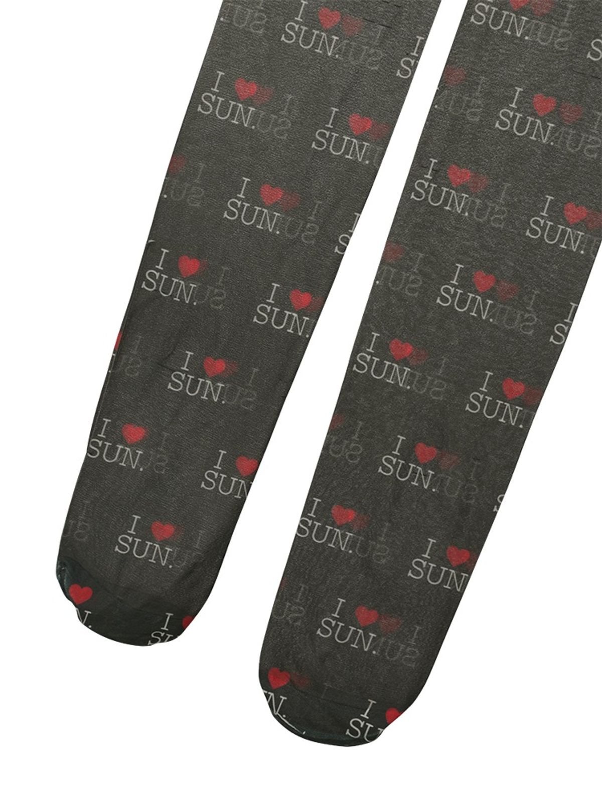 선데이후르츠마켓(SUNDAY FRUIT MARKET) I LOVE SUN STOCKINGS BLACK