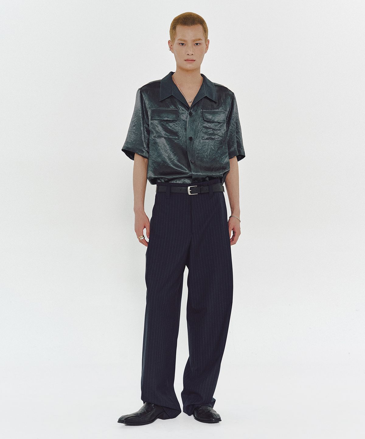 엠엠아이씨(MMIC) DROP TROUSER (NAVY)