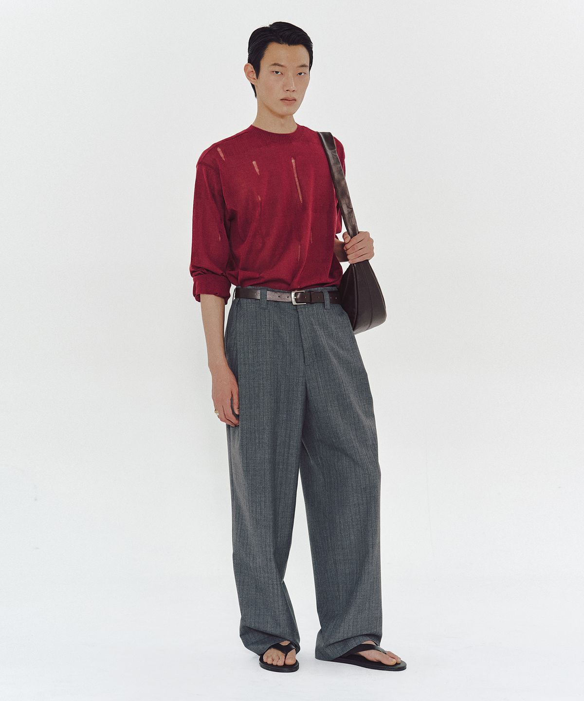 엠엠아이씨(MMIC) DROP TROUSER (GRAY)