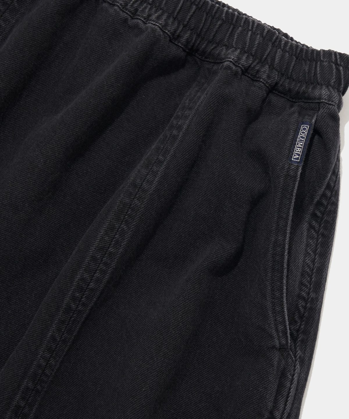 컬럼비아 유니버시티(COLUMBIA UNIVERSITY) PANEL PLEATED DENIM SKIRT_GRAY JEAN