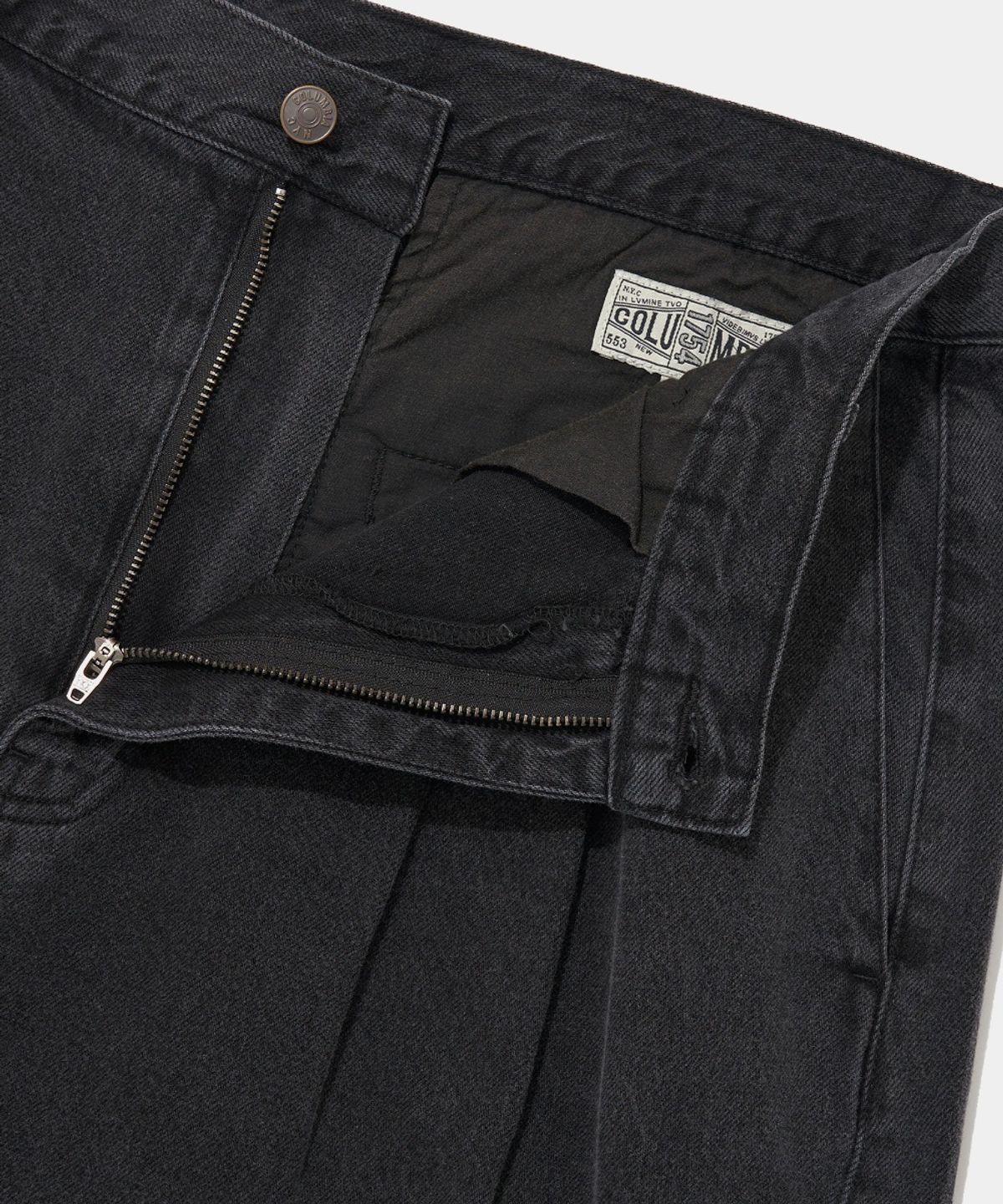 컬럼비아 유니버시티(COLUMBIA UNIVERSITY) TWOTUCK DENIM BERMUDA SHORTS PANTS_GRAY JEAN