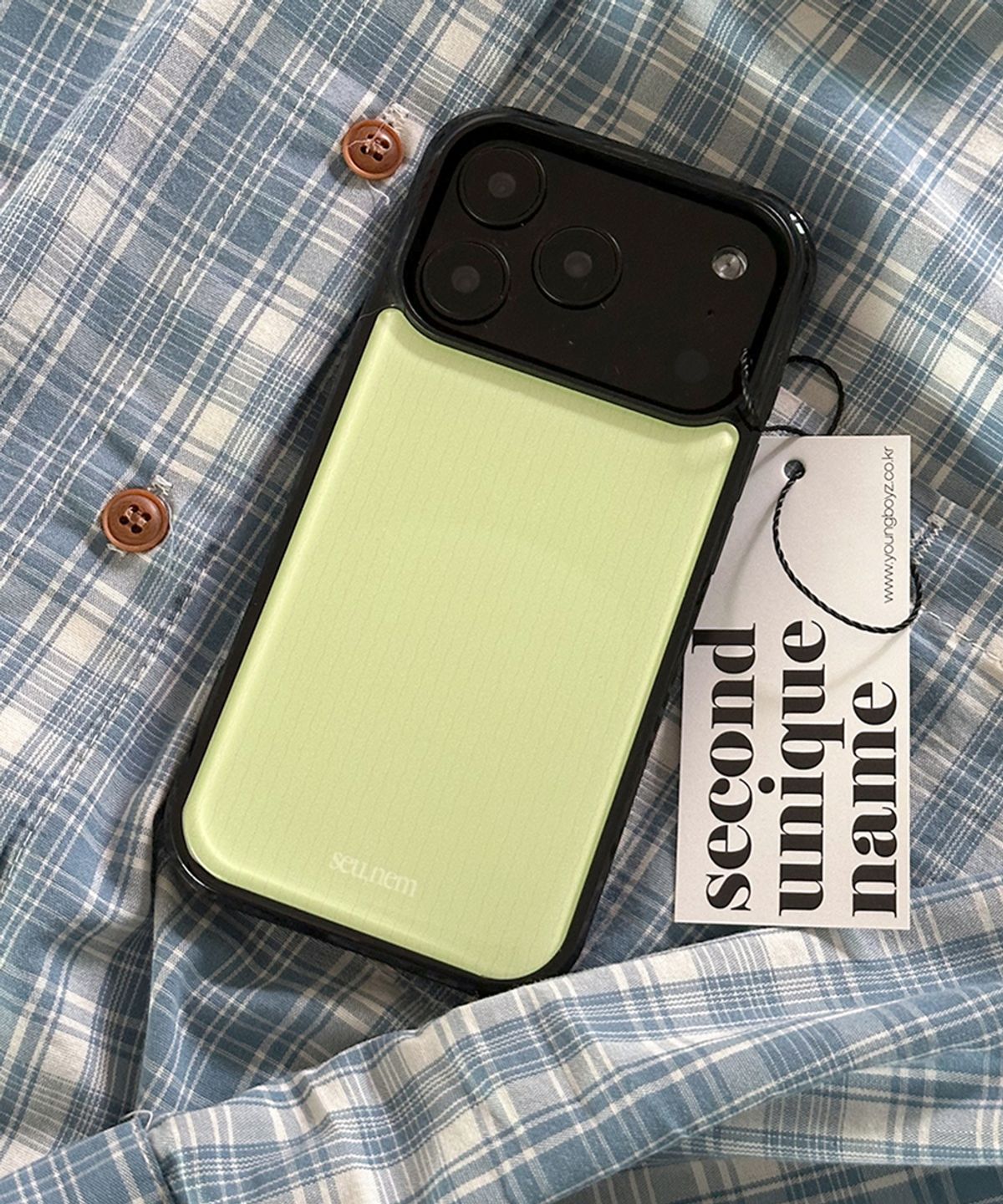 세컨드유니크네임(SECOND UNIQUE NAME) SUN CASE GRAPHIC STRIPE MELON