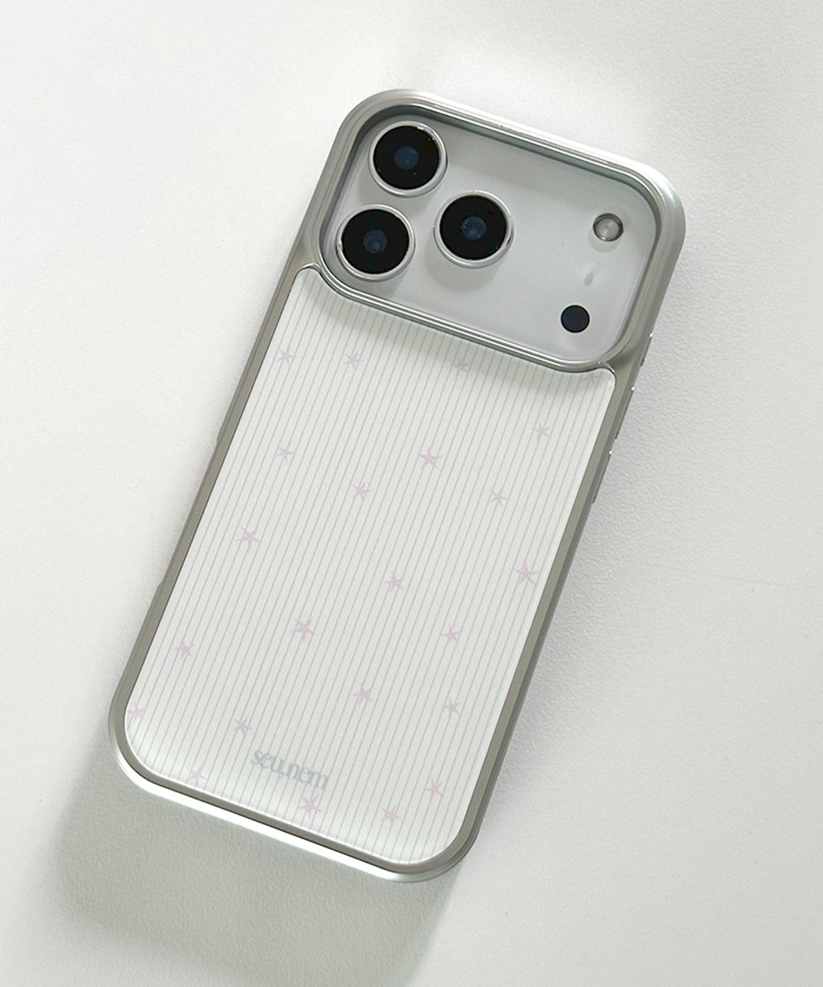 세컨드유니크네임(SECOND UNIQUE NAME) SUN CASE GRAPHIC STRIPE PINK STAR