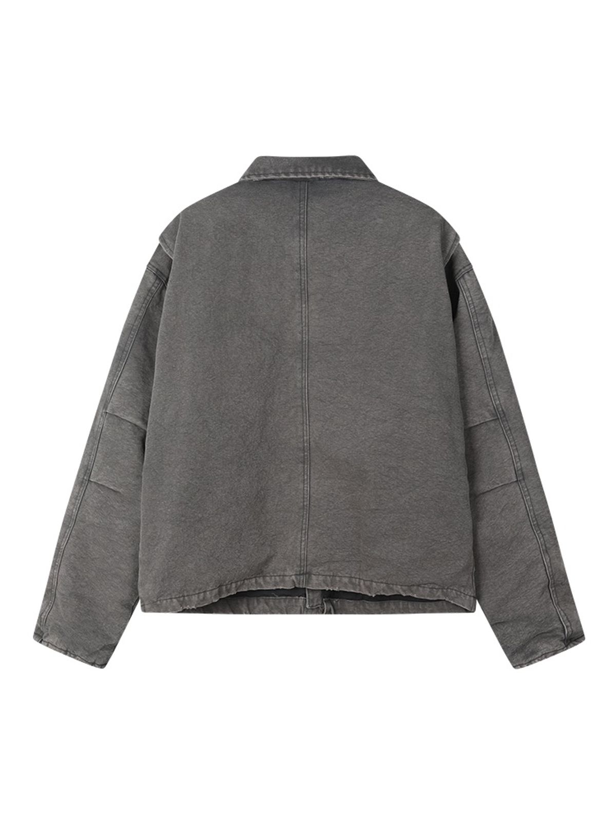선데이후르츠마켓(SUNDAY FRUIT MARKET) SQUARE APPLE WASHED JACKET CHARCOAL