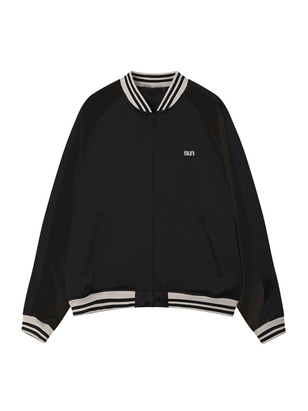 선데이후르츠마켓(SUNDAY FRUIT MARKET) PEACH REVERSIBLE SUKAJAN BLACK
