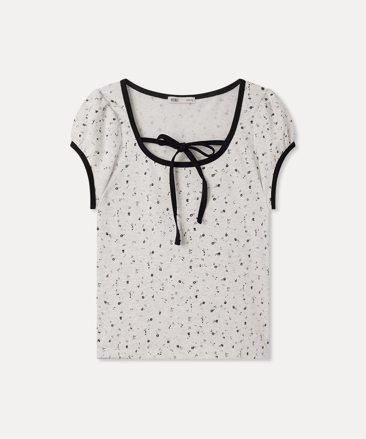 미쏘(MIXXO) 잔꽃 반팔 티셔츠 RE HWG108S_MIWHWG31QA