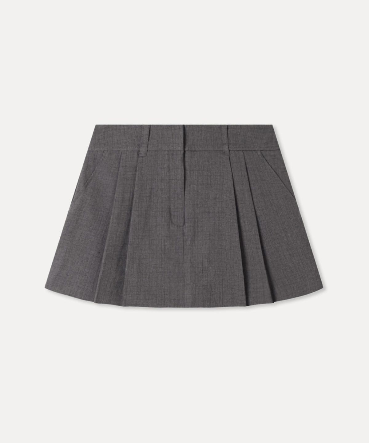 미쏘(MIXXO) 밑단 배색스커트 팬츠_MIWTHG401B
