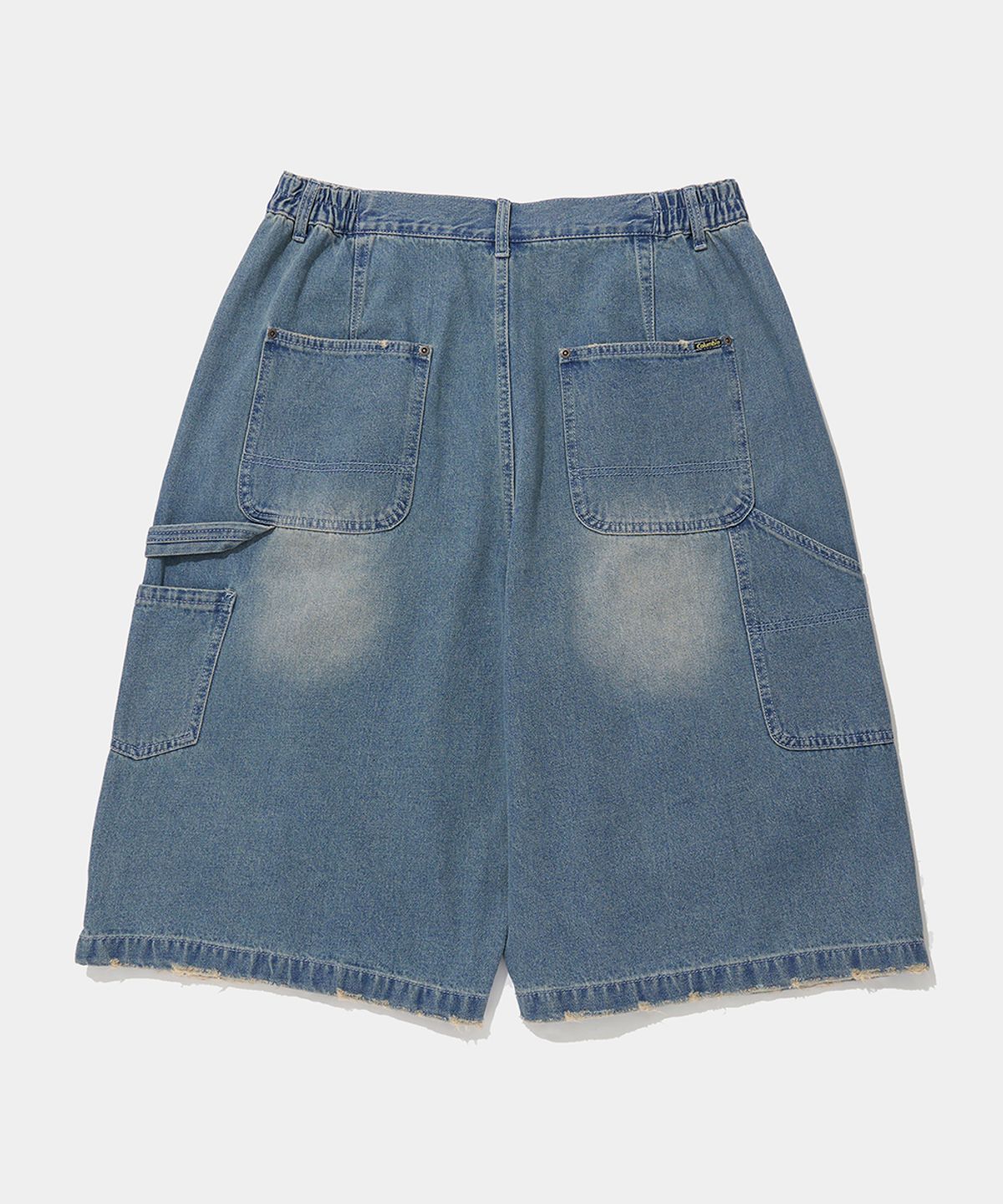 컬럼비아 유니버시티(COLUMBIA UNIVERSITY) UTILITY DOUBLE-KNEE DENIM BERMUDA SHORTS PANTS_LIGHT JEAN