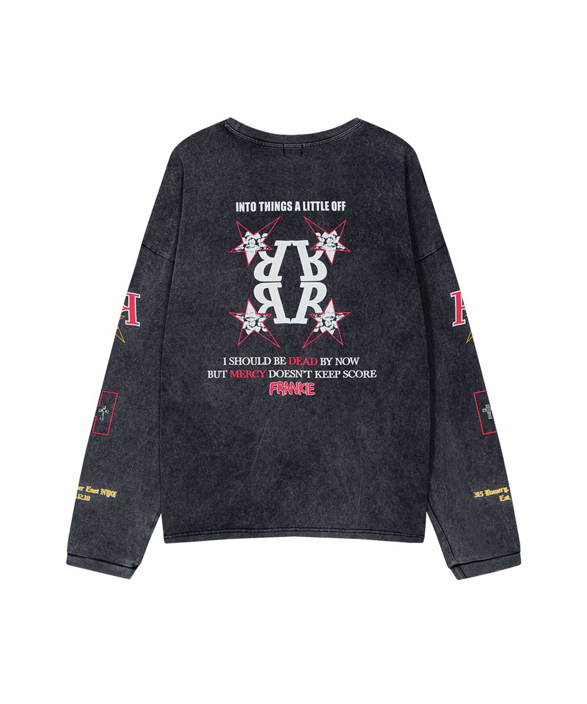 하이타이드 프랭키(HIGHTIDEFRANKIE) False Icon Long Sleeve Tee Charcoal
