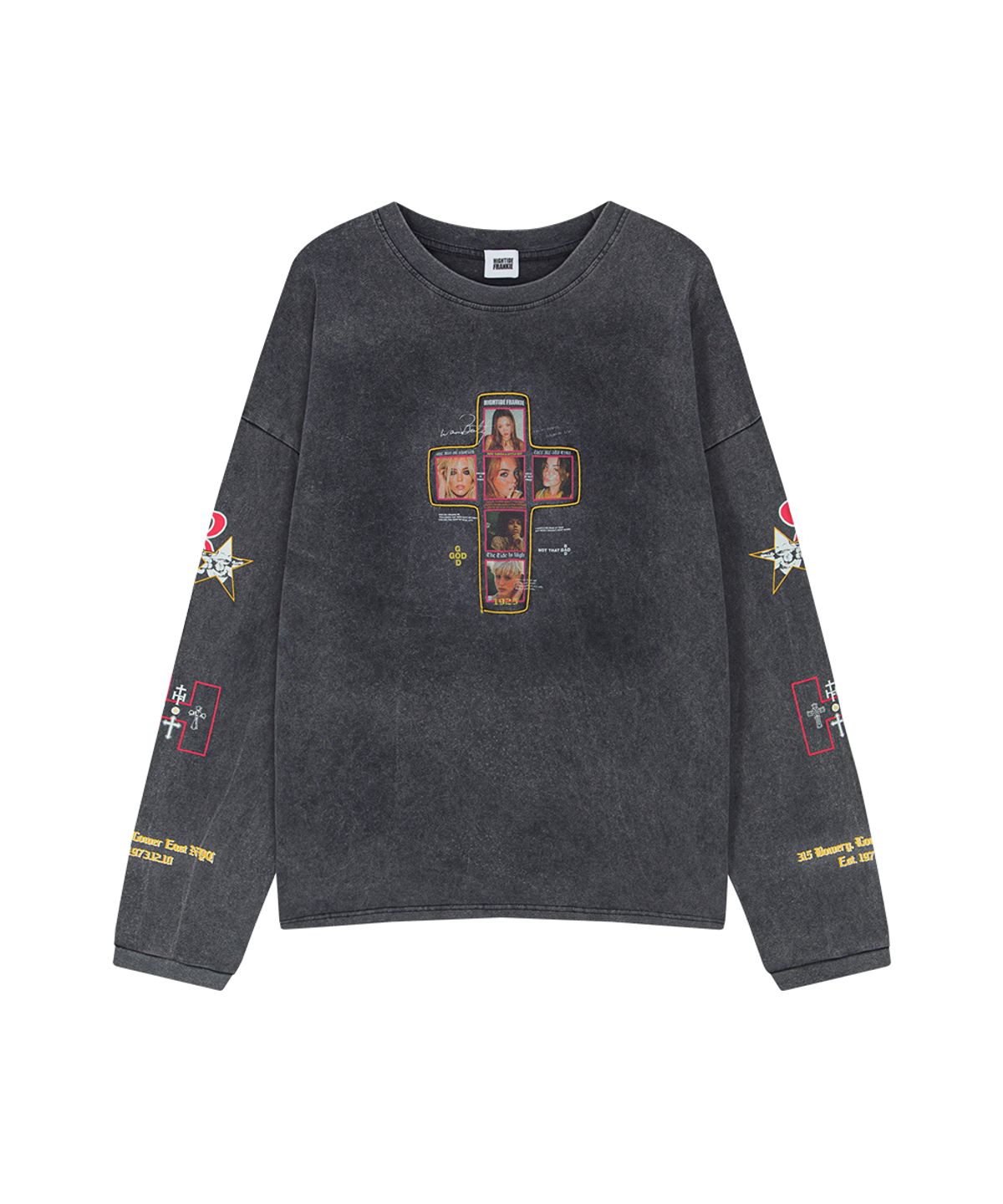 하이타이드 프랭키(HIGHTIDEFRANKIE) False Icon Long Sleeve Tee Charcoal