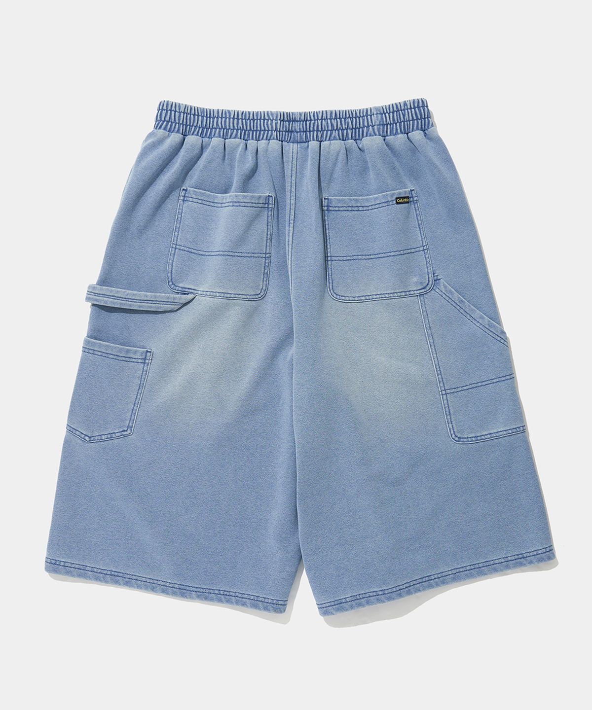 컬럼비아 유니버시티(COLUMBIA UNIVERSITY) UTILITY WASHED DENIM TERRY SHORTS PANTS_LIGHT JEAN