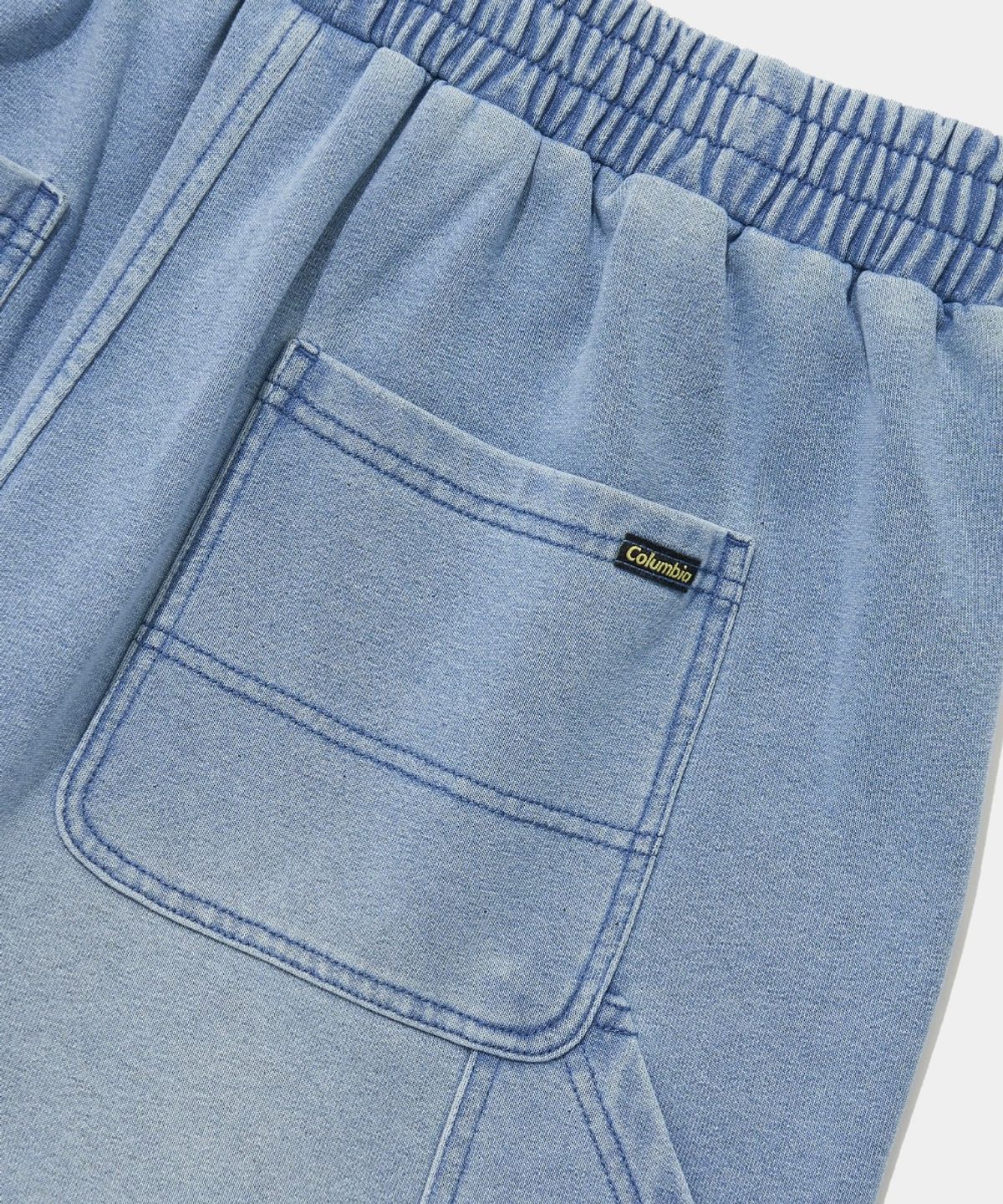 컬럼비아 유니버시티(COLUMBIA UNIVERSITY) UTILITY WASHED DENIM TERRY SHORTS PANTS_LIGHT JEAN