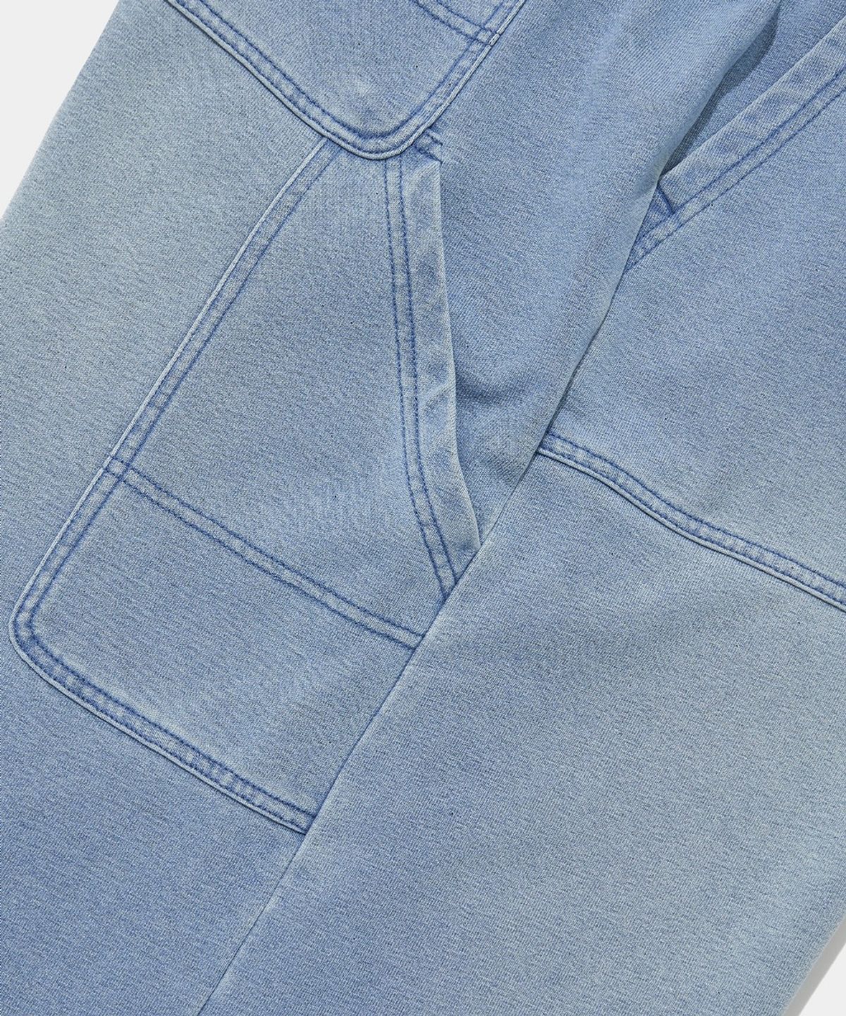 컬럼비아 유니버시티(COLUMBIA UNIVERSITY) UTILITY WASHED DENIM TERRY SHORTS PANTS_LIGHT JEAN