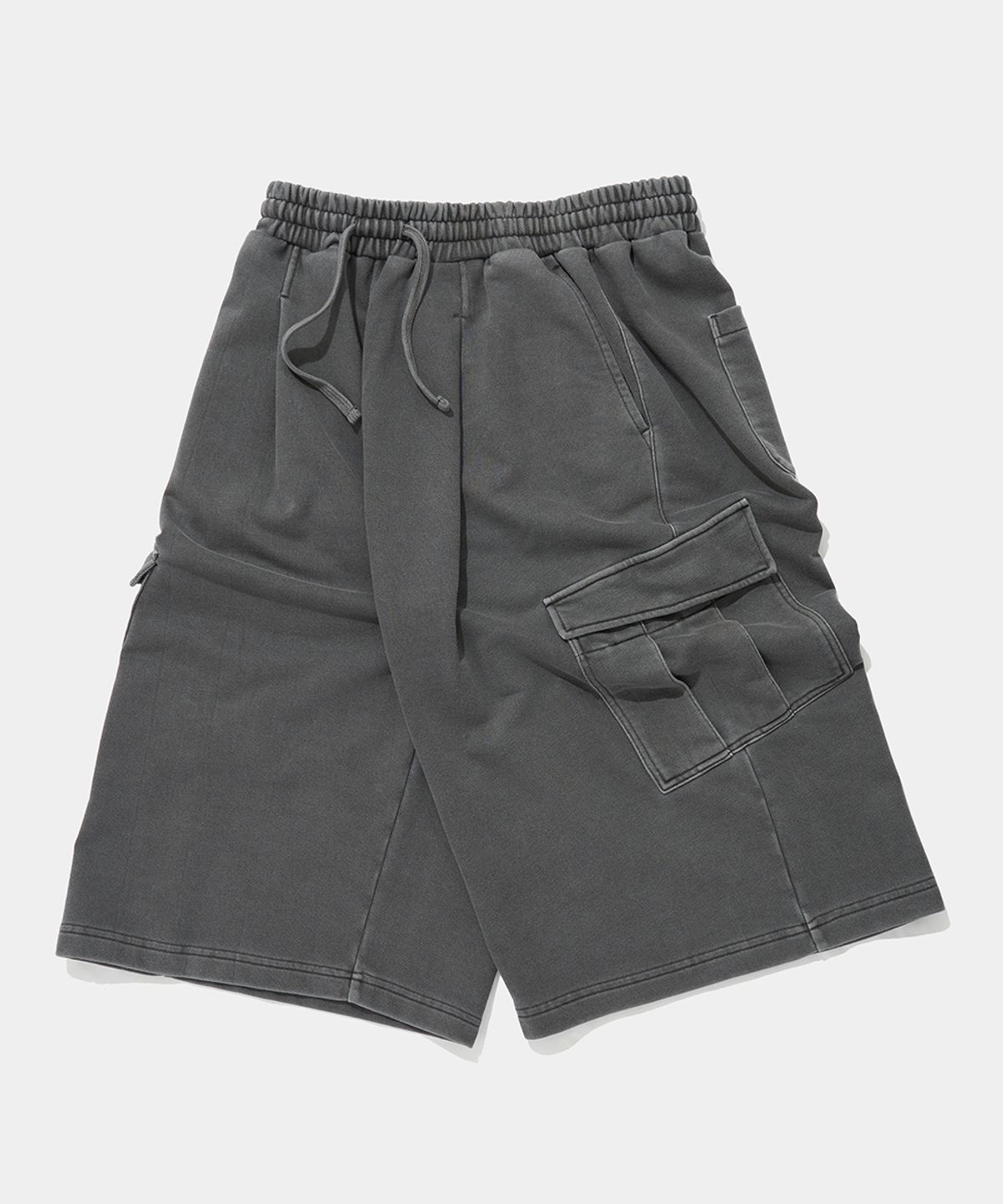 컬럼비아 유니버시티(COLUMBIA UNIVERSITY) BIG POCKET DYED TERRY SHORTS PANTS_CHARCOAL