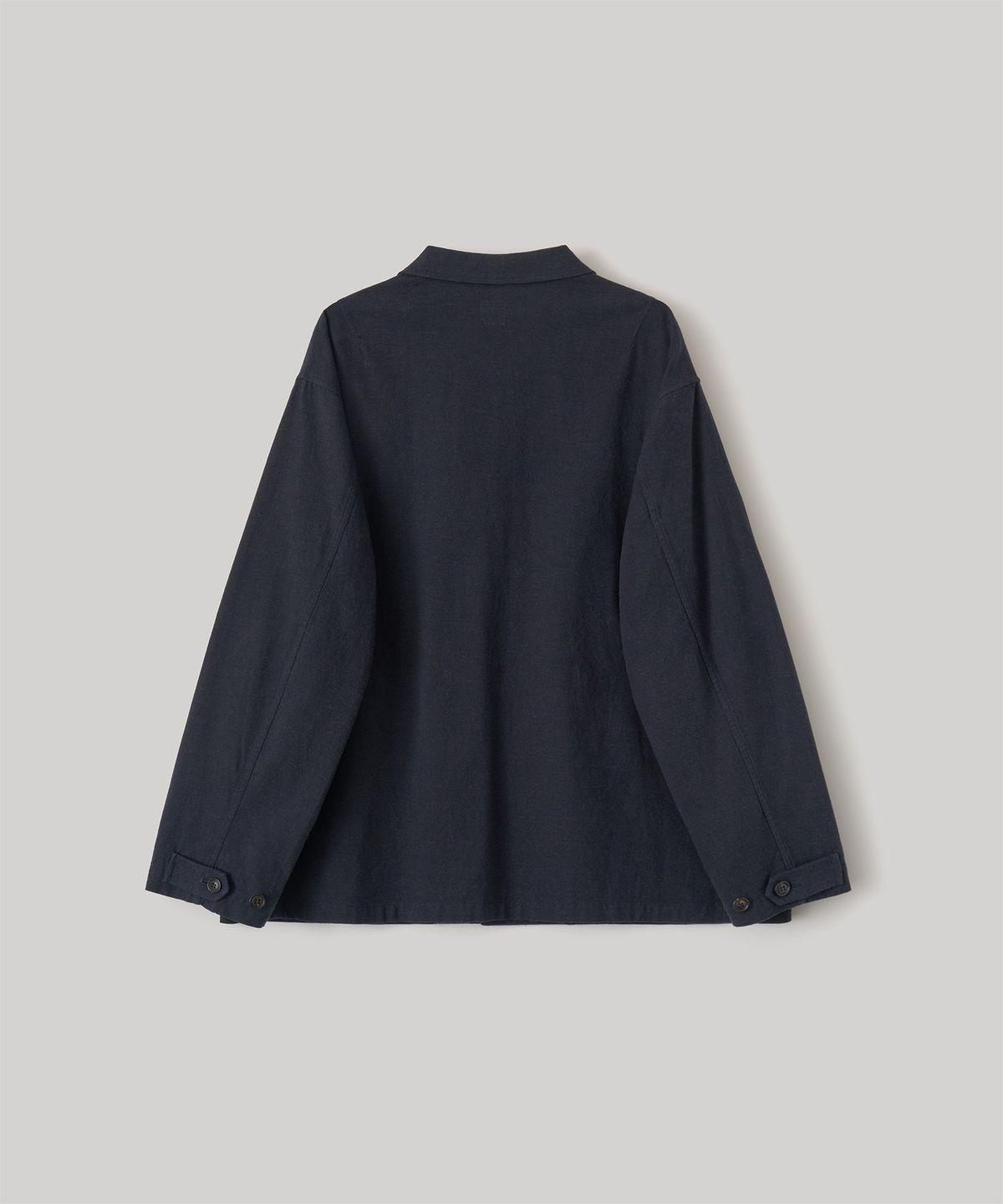 어나더 오피스(ANOTHER OFFICE) Peachskin B.D.U Jacket (Dark Navy)