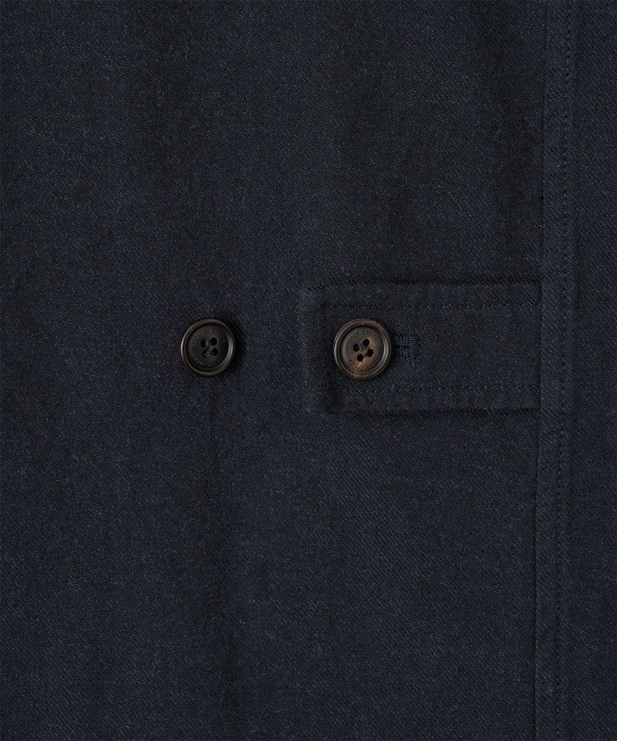 어나더 오피스(ANOTHER OFFICE) Peachskin B.D.U Jacket (Dark Navy)