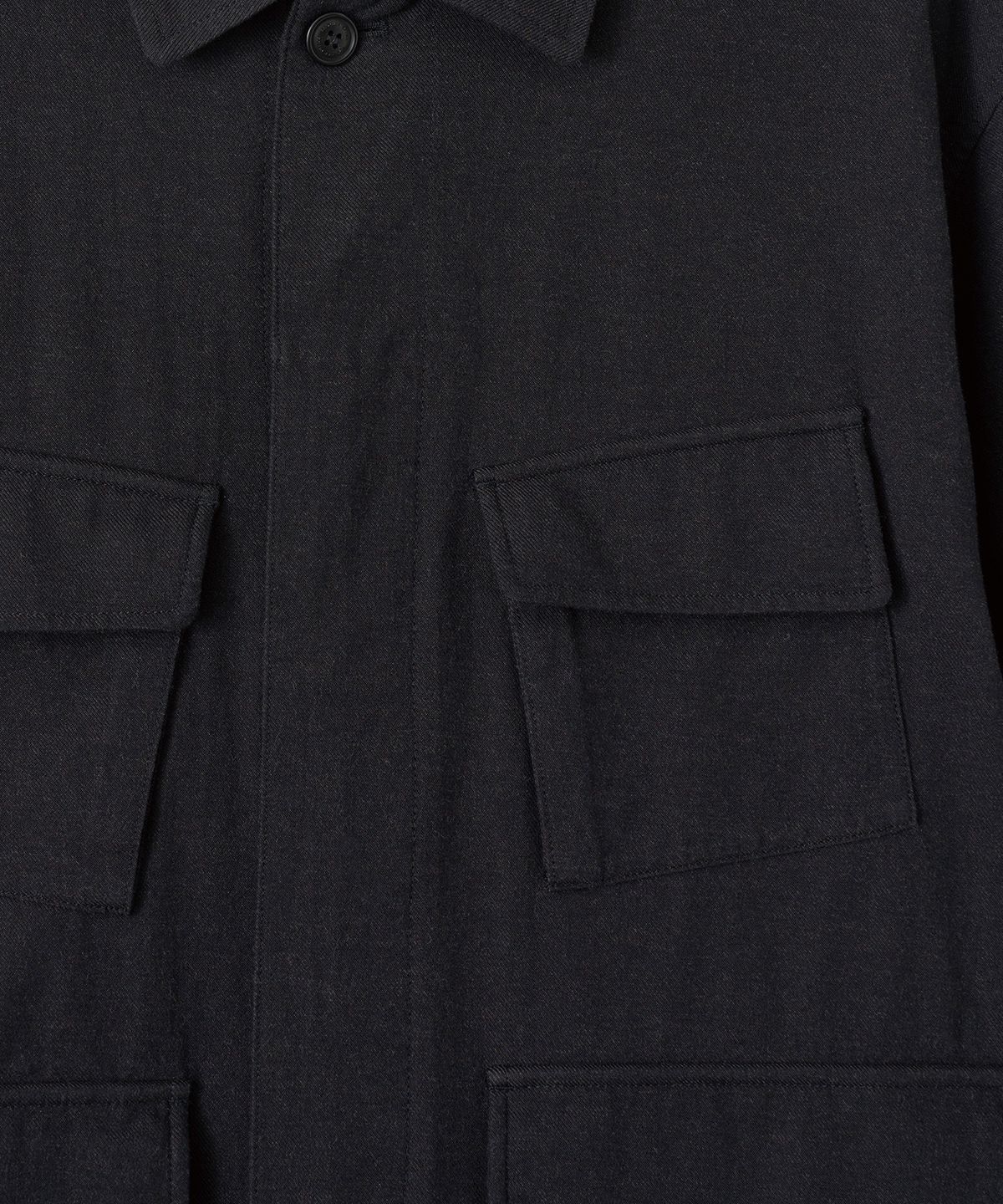 어나더 오피스(ANOTHER OFFICE) Peachskin B.D.U Jacket (Coal)