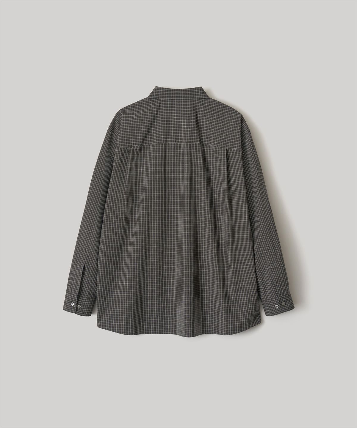 어나더 오피스(ANOTHER OFFICE) [AW] Ordinary Check Shirt (Black)