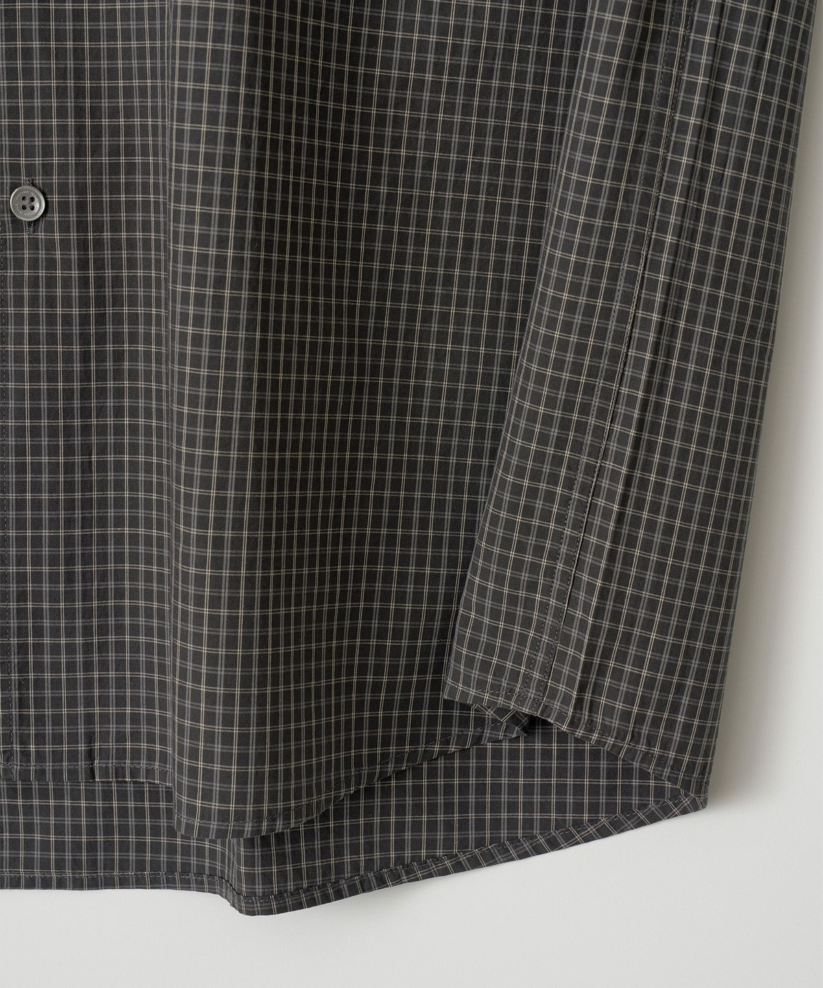 어나더 오피스(ANOTHER OFFICE) [AW] Ordinary Check Shirt (Black)