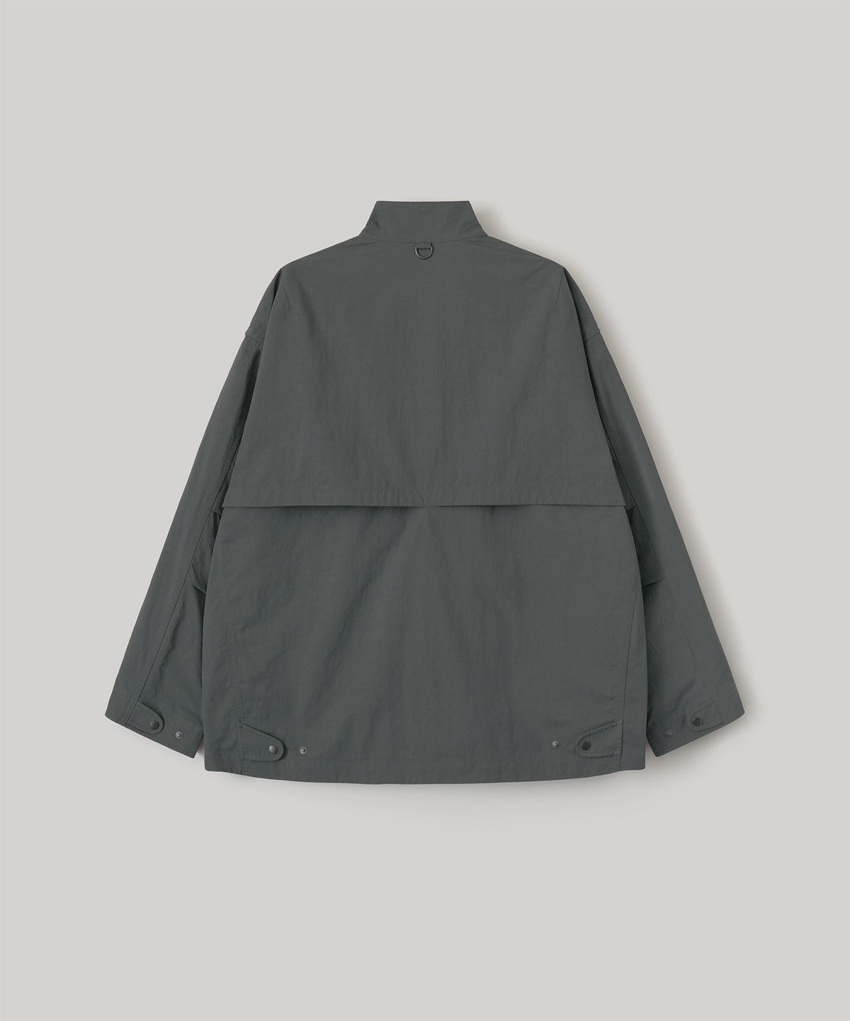 어나더 오피스(ANOTHER OFFICE) Motorcycle High-Neck Jacket (Graphite)