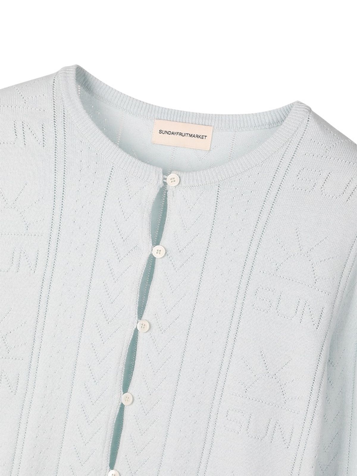 선데이후르츠마켓(SUNDAY FRUIT MARKET) W) SUN LIGHTS CARDIGAN SKYBLUE