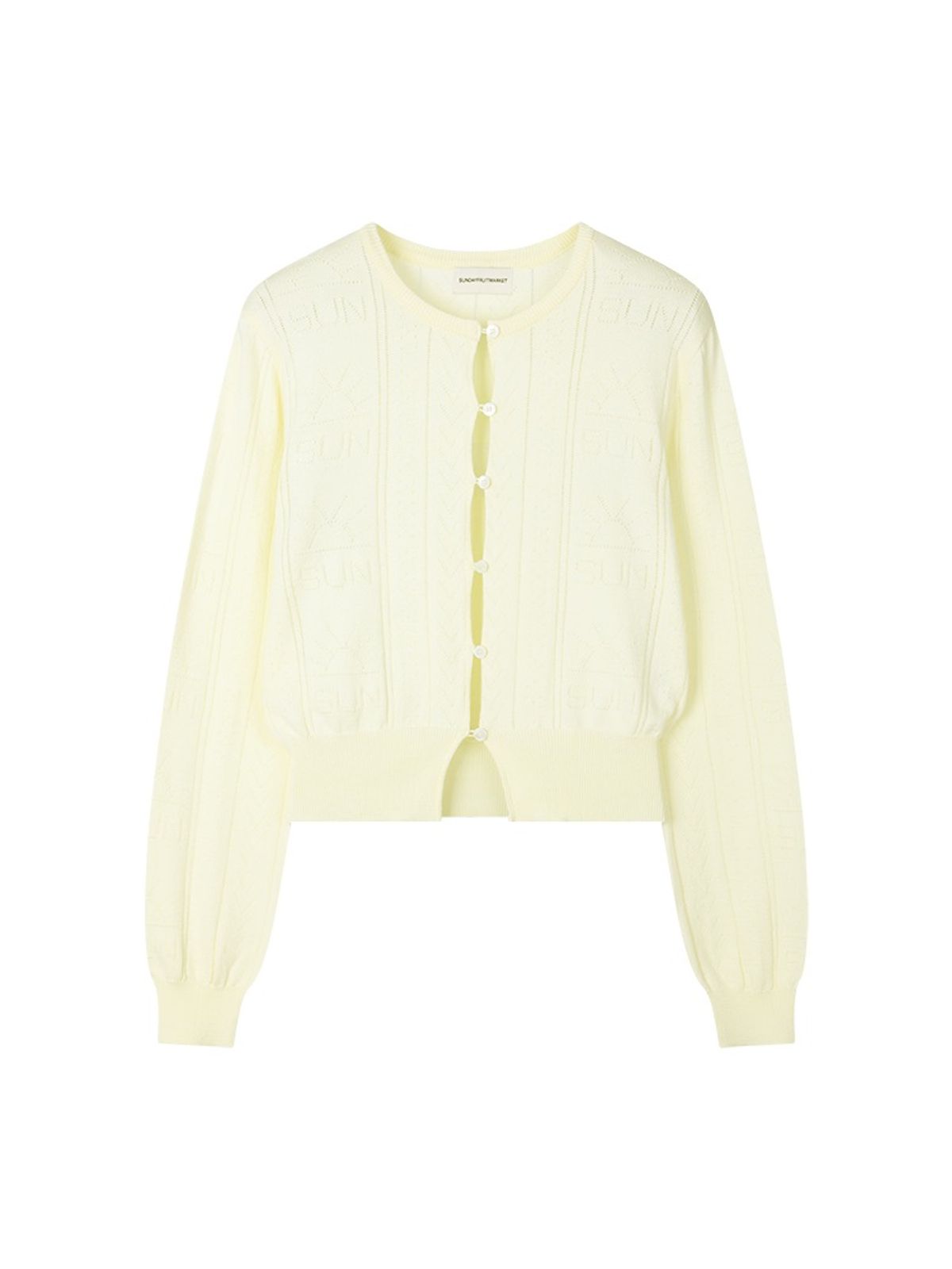 선데이후르츠마켓(SUNDAY FRUIT MARKET) W) SUN LIGHTS CARDIGAN LEMON