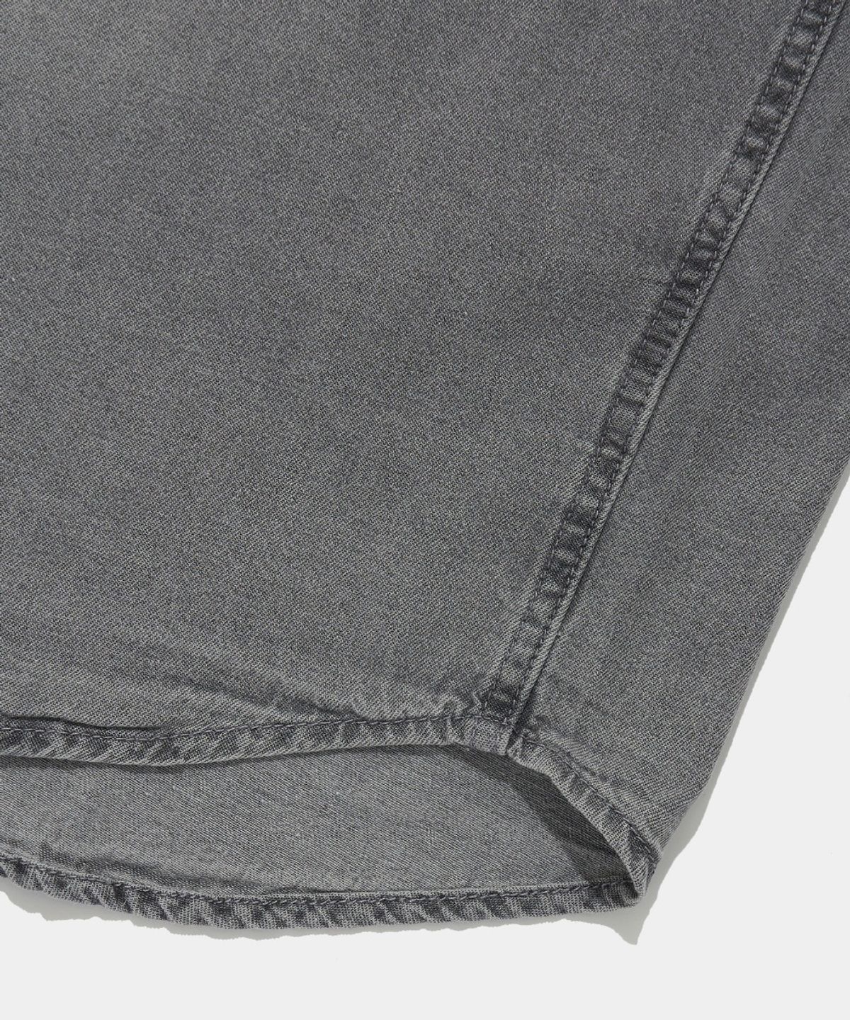 컬럼비아 유니버시티(COLUMBIA UNIVERSITY) SPRAY WASHED ONE POCKET DENIM S/S SHIRTS_GRAY JEAN