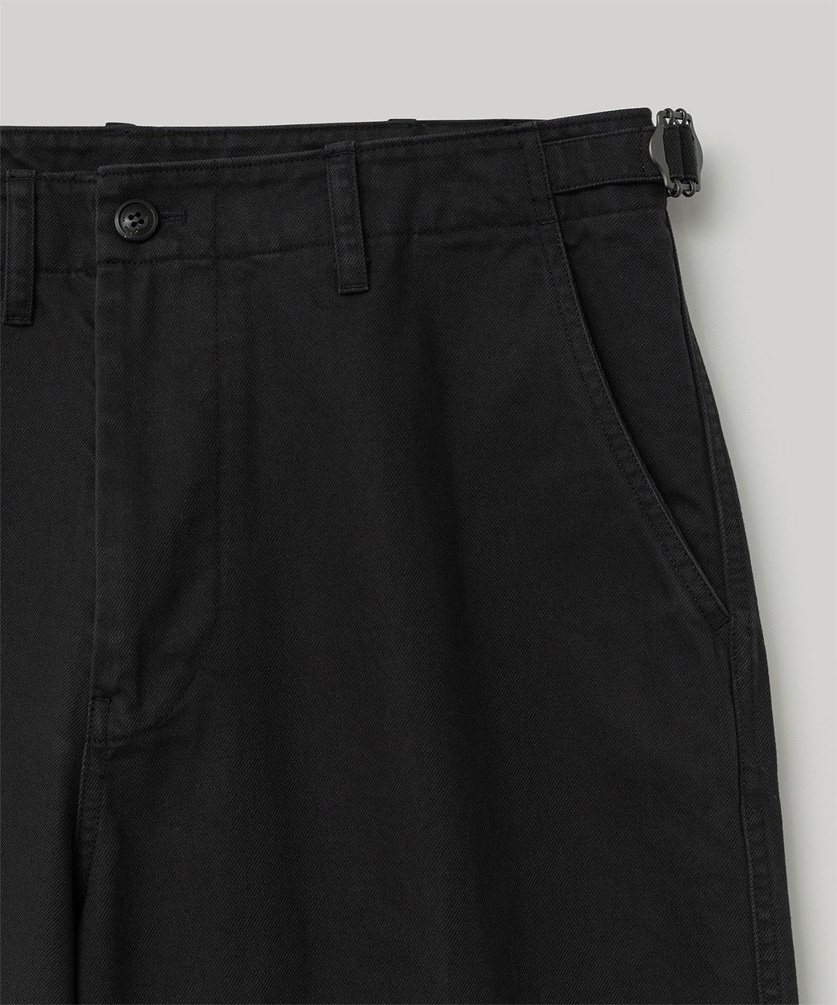 어나더 오피스(ANOTHER OFFICE) French Drill Chino Pants (Black)