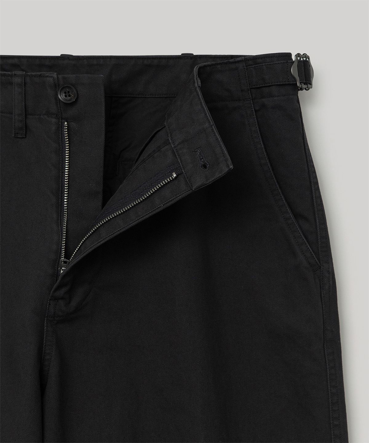 어나더 오피스(ANOTHER OFFICE) French Drill Chino Pants (Black)