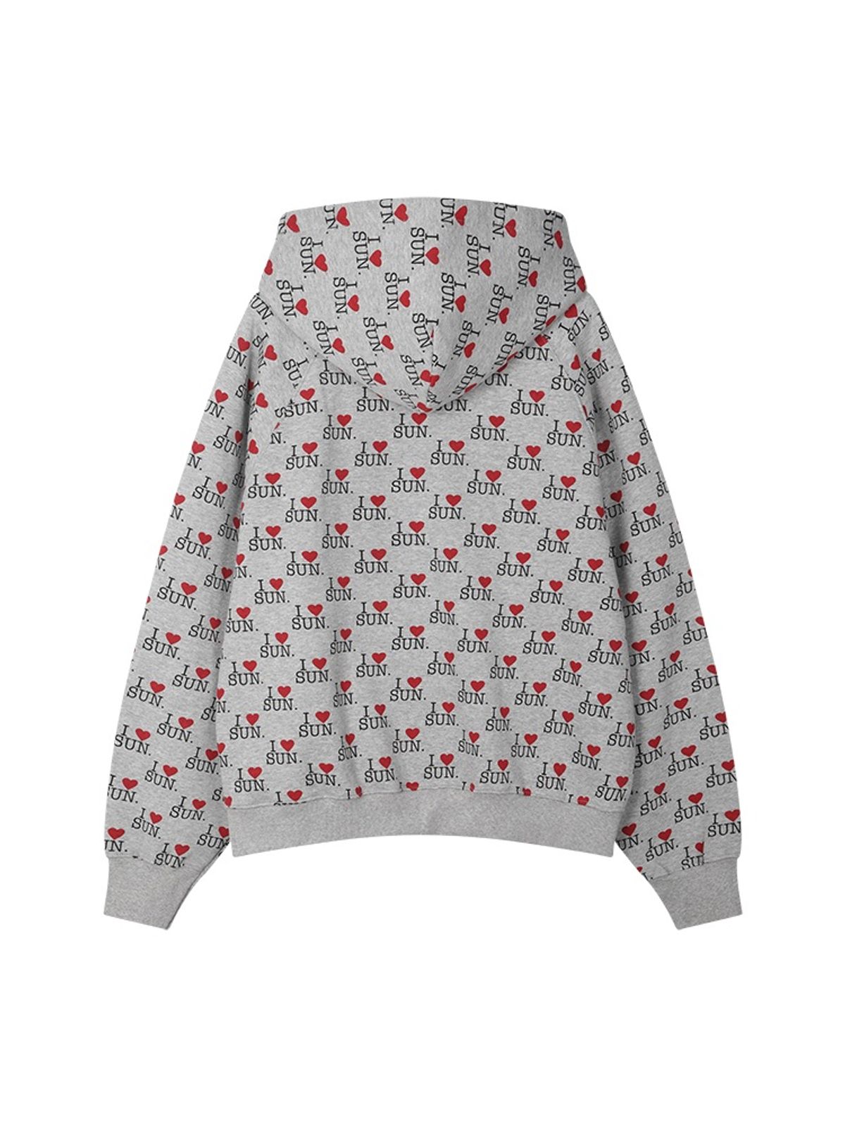 선데이후르츠마켓(SUNDAY FRUIT MARKET) I LOVE SUN ZIP HOODIE GRAY