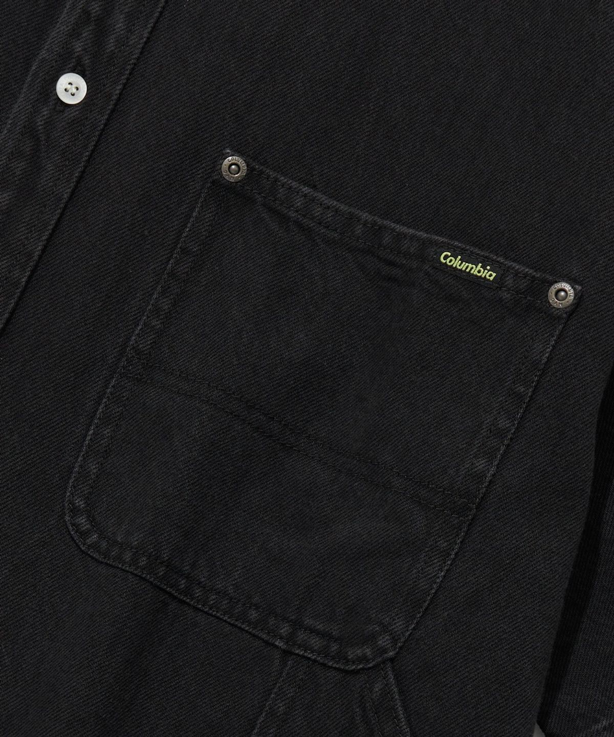 컬럼비아 유니버시티(COLUMBIA UNIVERSITY) UTILITY TWO POCKET DENIM SHIRTS_BLACK