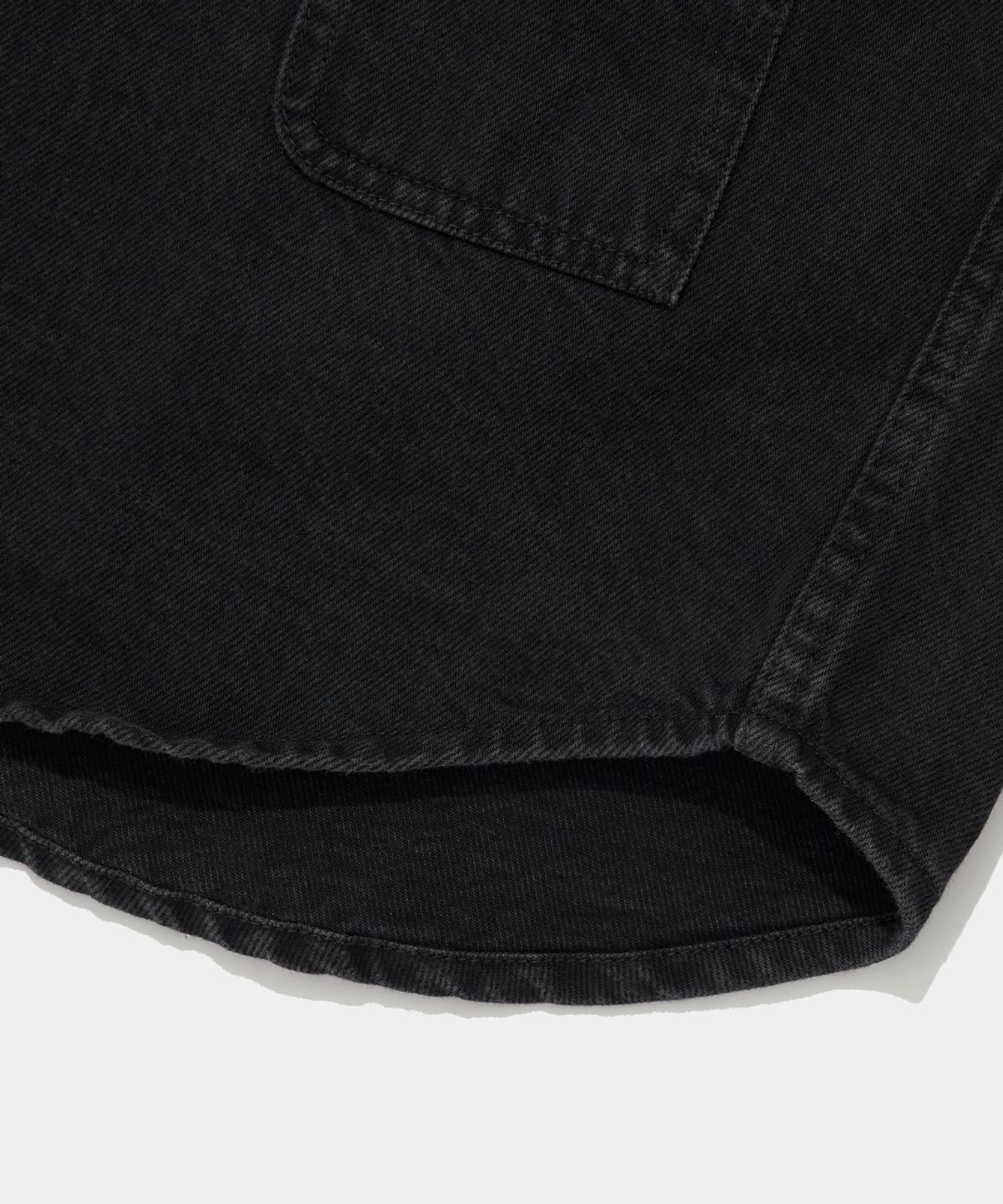 컬럼비아 유니버시티(COLUMBIA UNIVERSITY) UTILITY TWO POCKET DENIM SHIRTS_BLACK