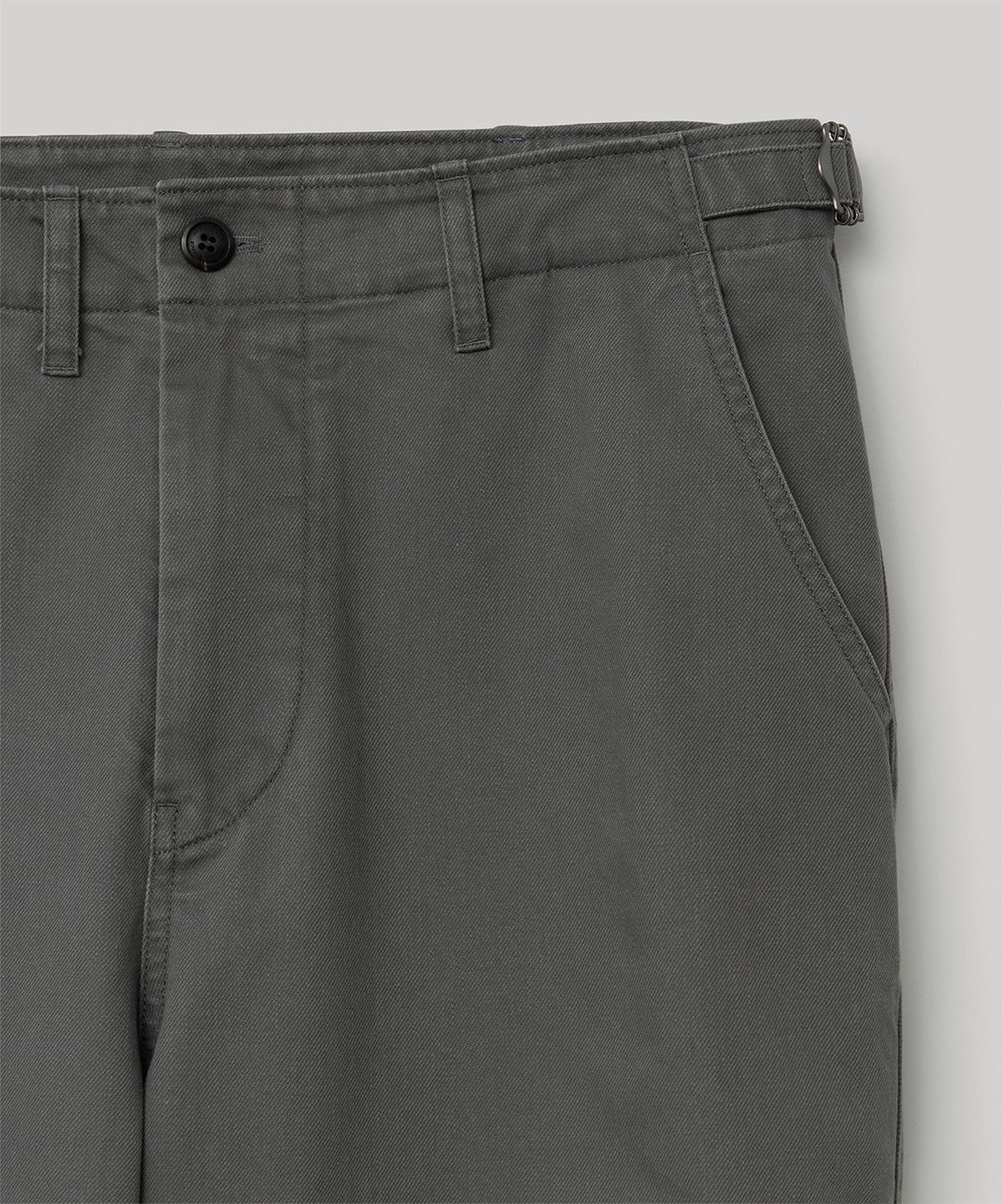 어나더 오피스(ANOTHER OFFICE) French Drill Chino Pants (Smoky Gray)