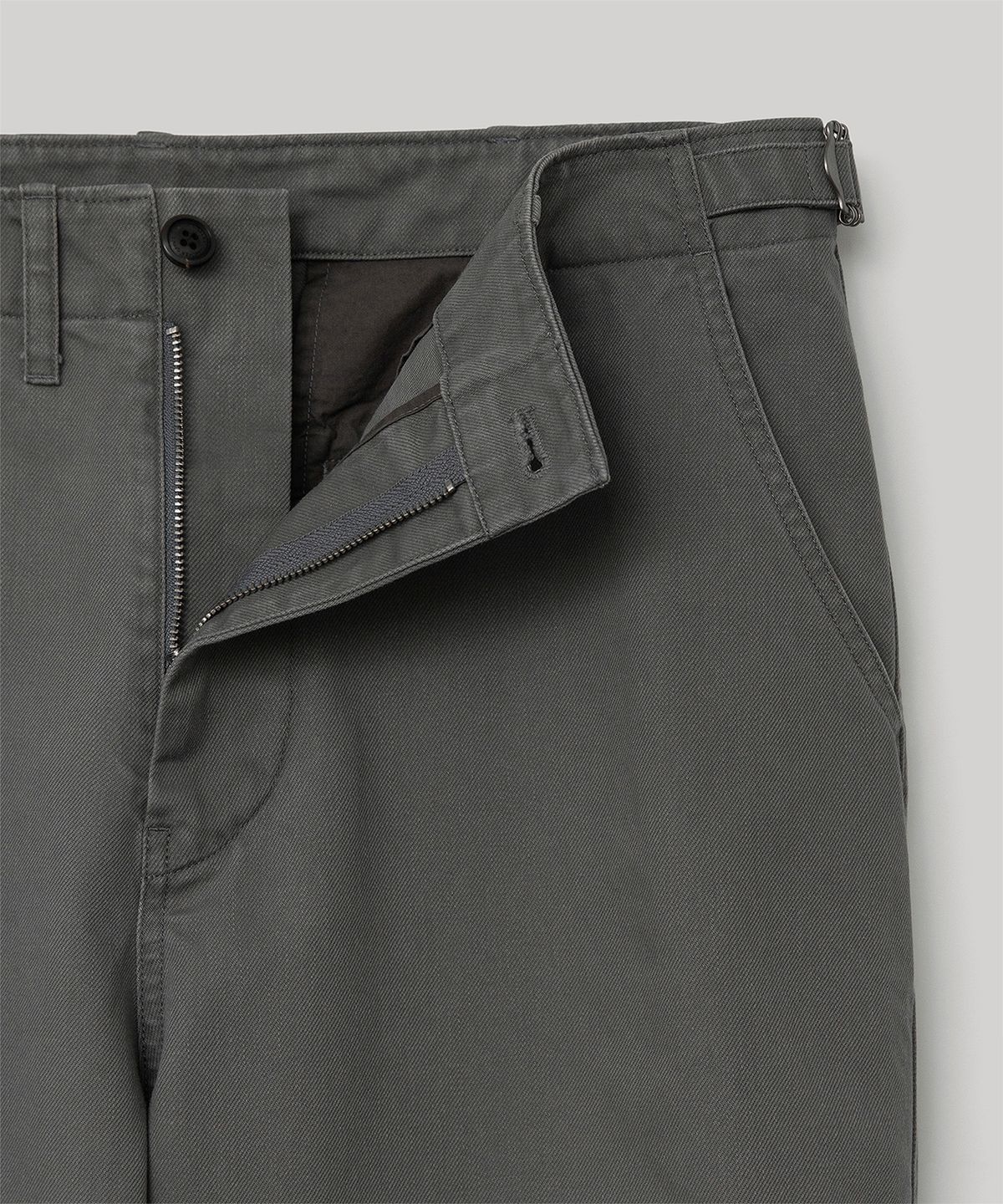 어나더 오피스(ANOTHER OFFICE) French Drill Chino Pants (Smoky Gray)