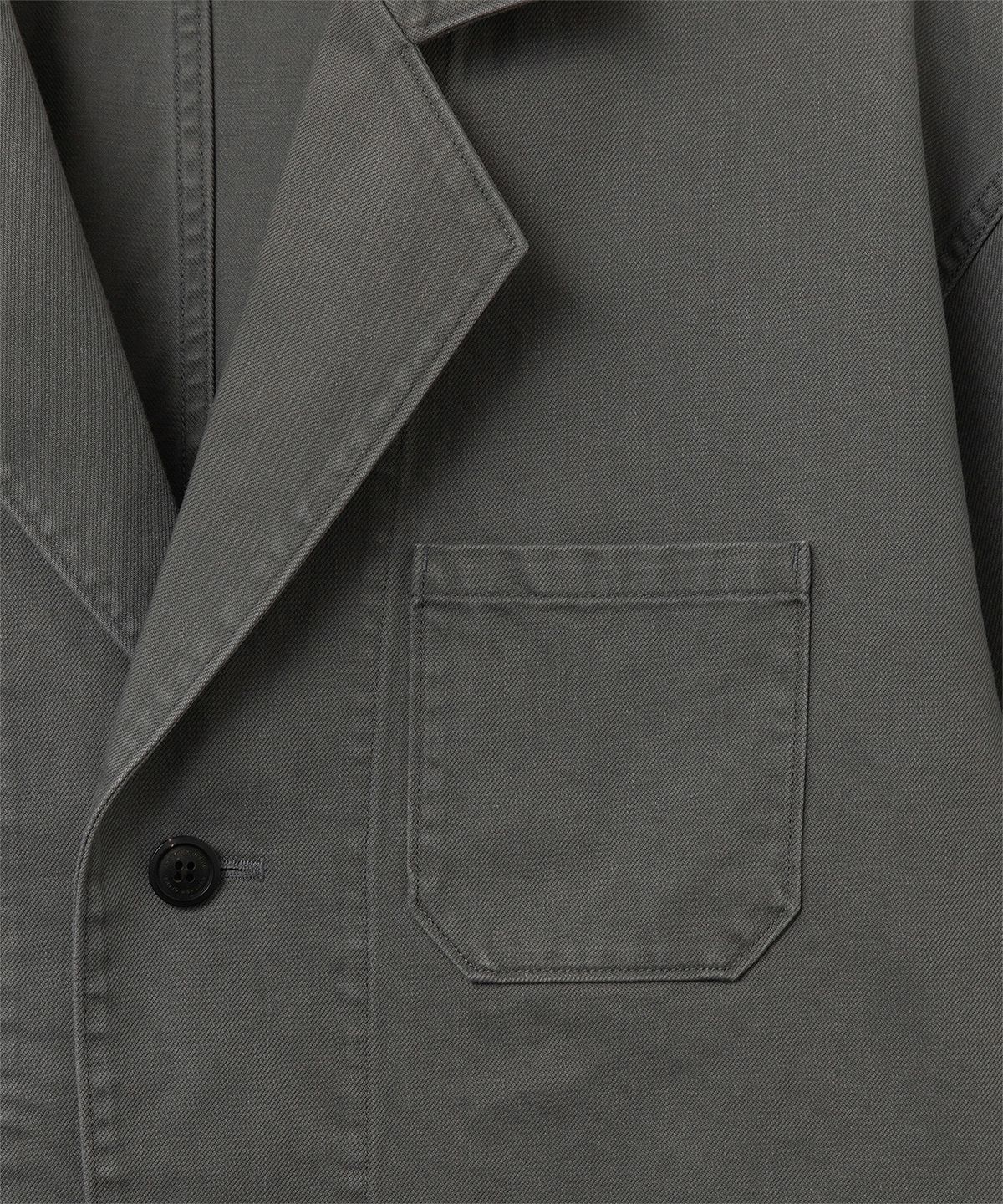 어나더 오피스(ANOTHER OFFICE) French Drill 3 Button Jacket (Smoky Gray)