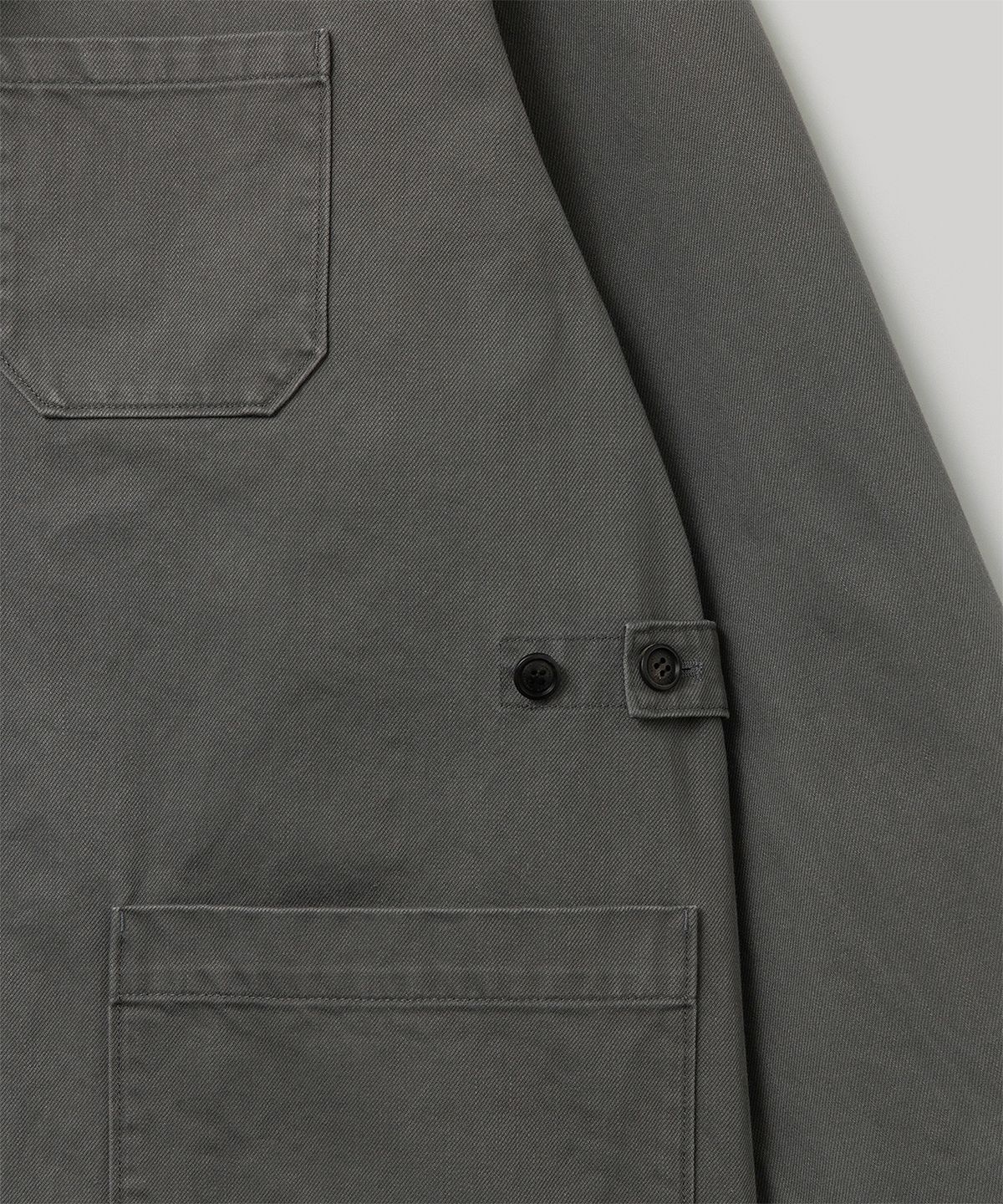 어나더 오피스(ANOTHER OFFICE) French Drill 3 Button Jacket (Smoky Gray)