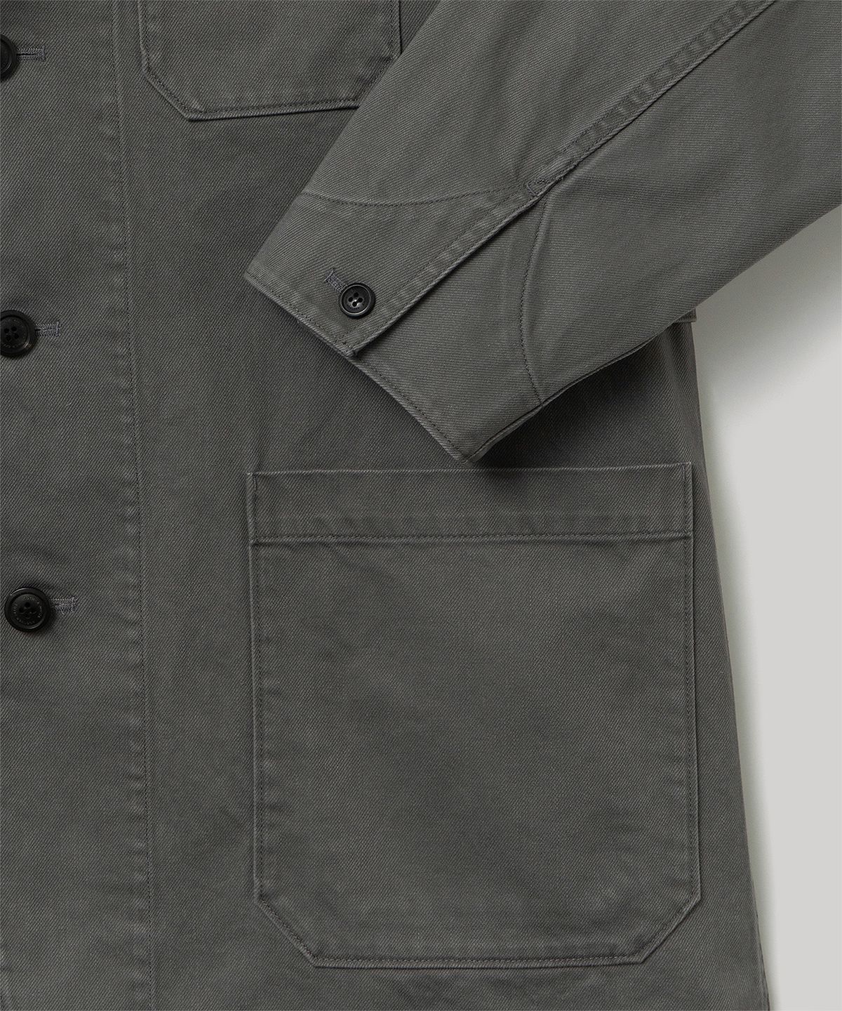 어나더 오피스(ANOTHER OFFICE) French Drill 3 Button Jacket (Smoky Gray)