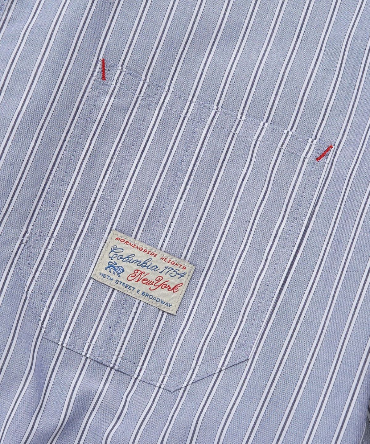컬럼비아 유니버시티(COLUMBIA UNIVERSITY) SL-LABEL ONE POCKET STRIPE S/S SHIRTS_STRIPE