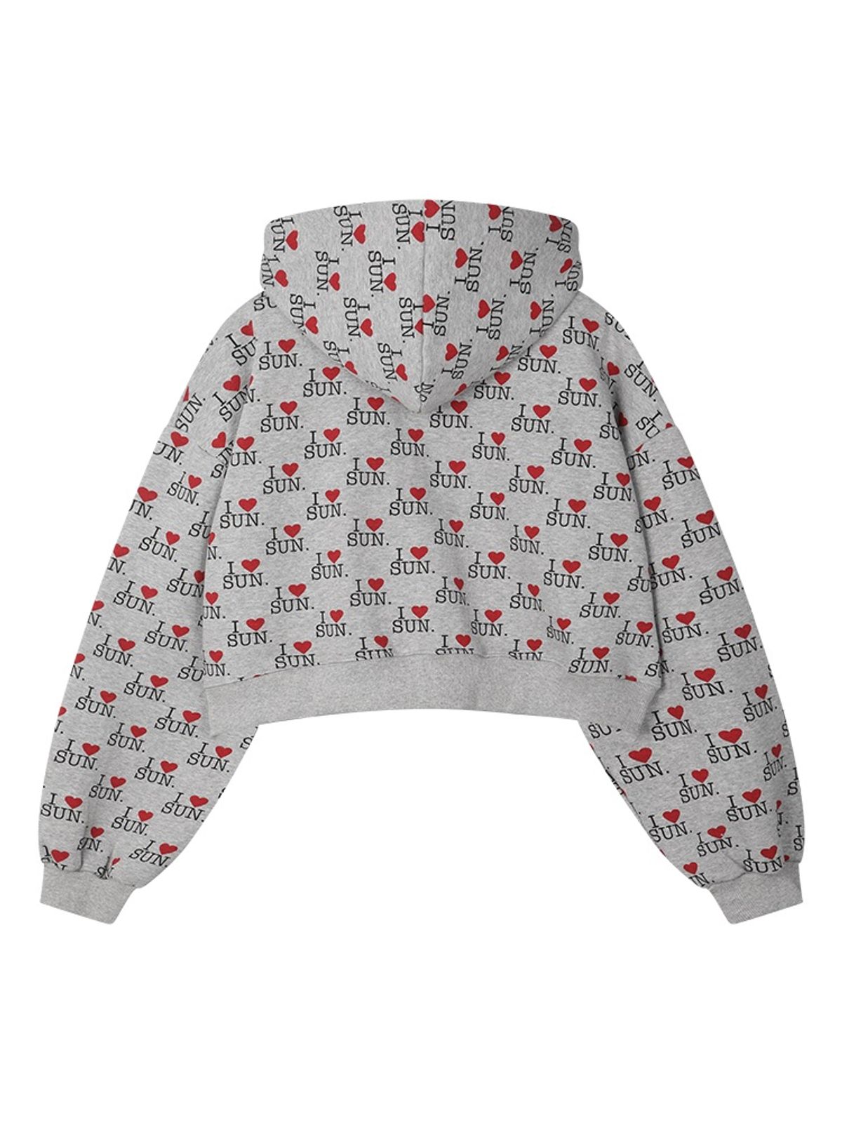 선데이후르츠마켓(SUNDAY FRUIT MARKET) W) I LOVE SUN ZIP HOODIE GRAY