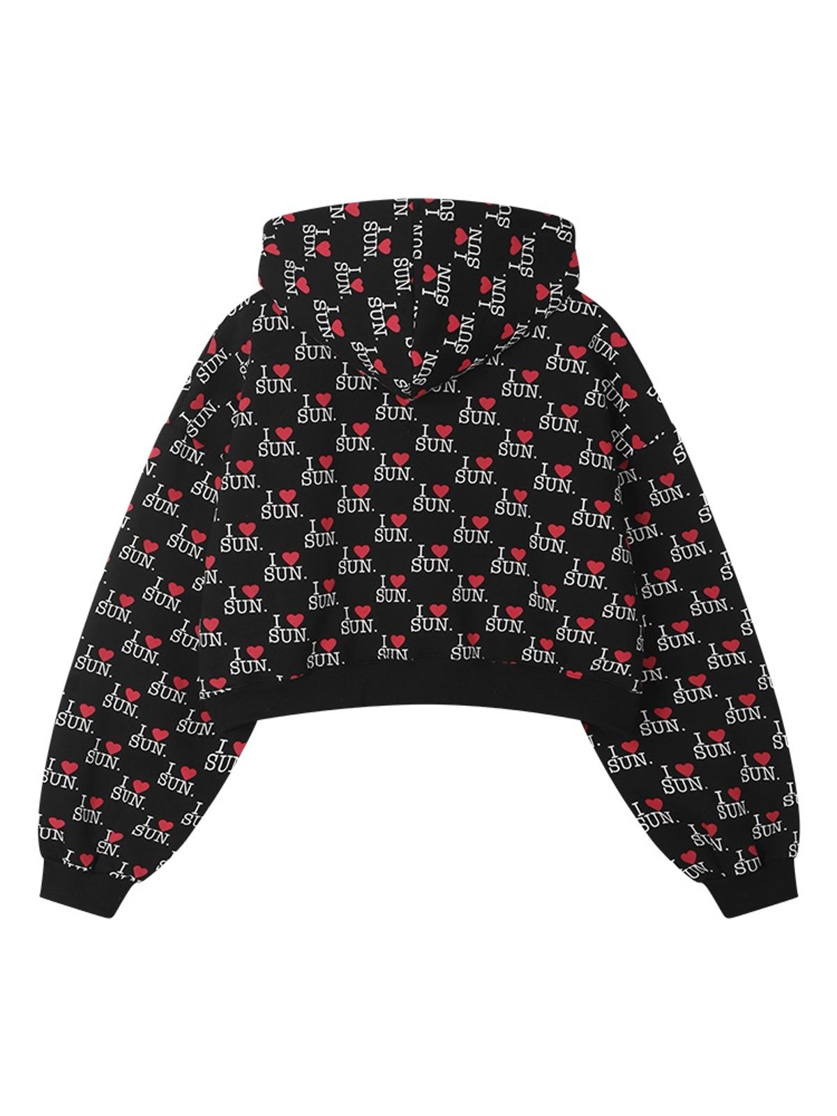 선데이후르츠마켓(SUNDAY FRUIT MARKET) W) I LOVE SUN ZIP HOODIE BLACK
