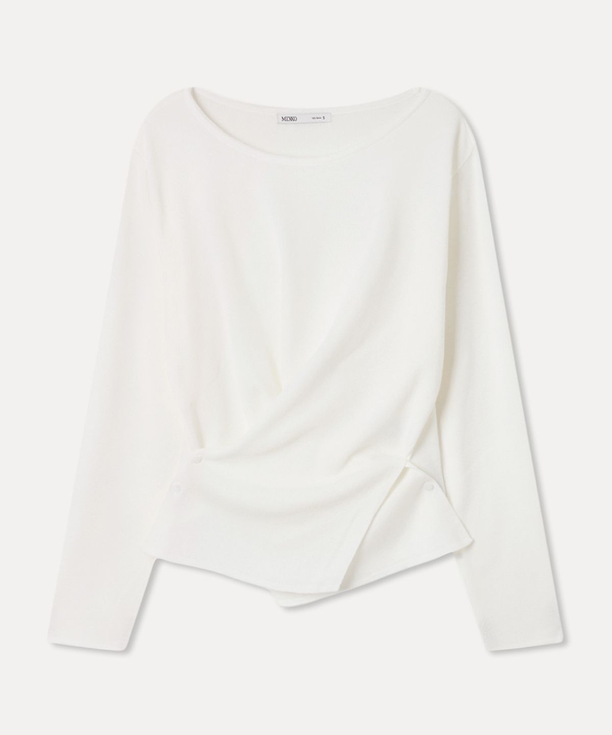 미쏘(MIXXO) 랩 버튼 니트 RE KAG316T_MIWKAG96QT