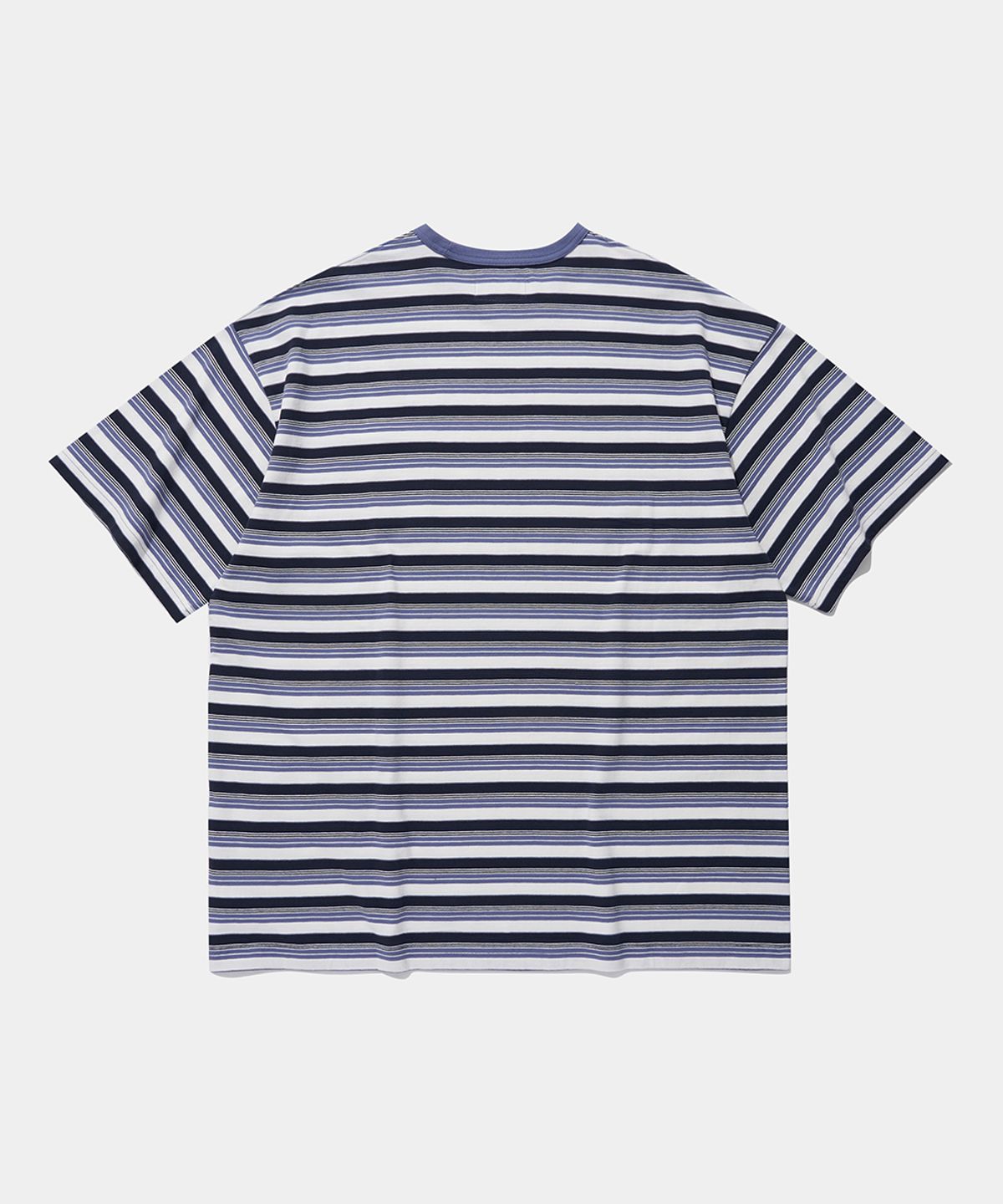 컬럼비아 유니버시티(COLUMBIA UNIVERSITY) COLOR STRIPE POCKET S/S T-SHIRTS_BLUE