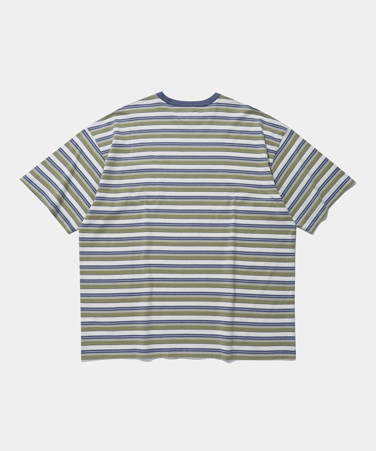 컬럼비아 유니버시티(COLUMBIA UNIVERSITY) COLOR STRIPE POCKET S/S T-SHIRTS_GREEN