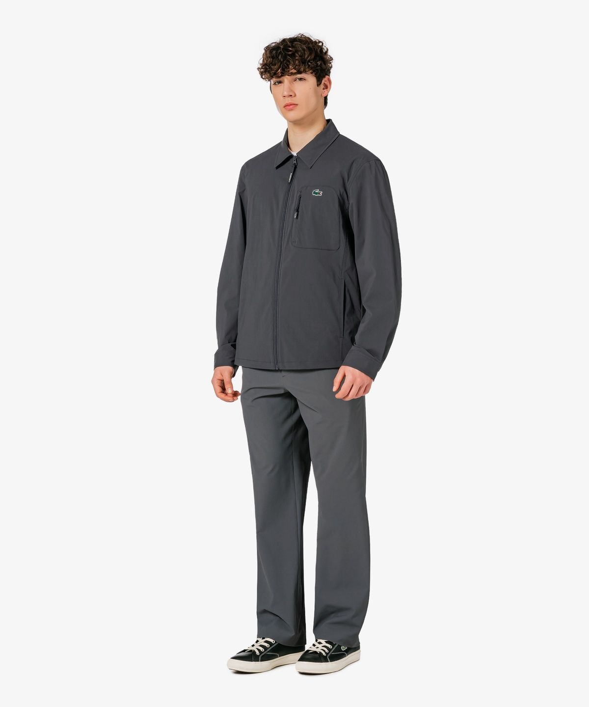 라코스테(LACOSTE) 남성 우븐 셔츠형 점퍼 SH797E-56G S5T